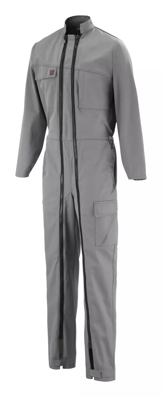 LaFont 5MIHUP-DQZ-GON, Pyrop Mandarin Collar Coverall, Mineral Grey, image 1, gallery thumbnail