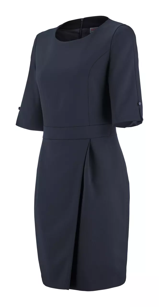 LaFont 9DPH-DYZ-GWN, Dauphine Kleid mit Wickeleffekt, Marineblau, image 1, gallery thumbnail