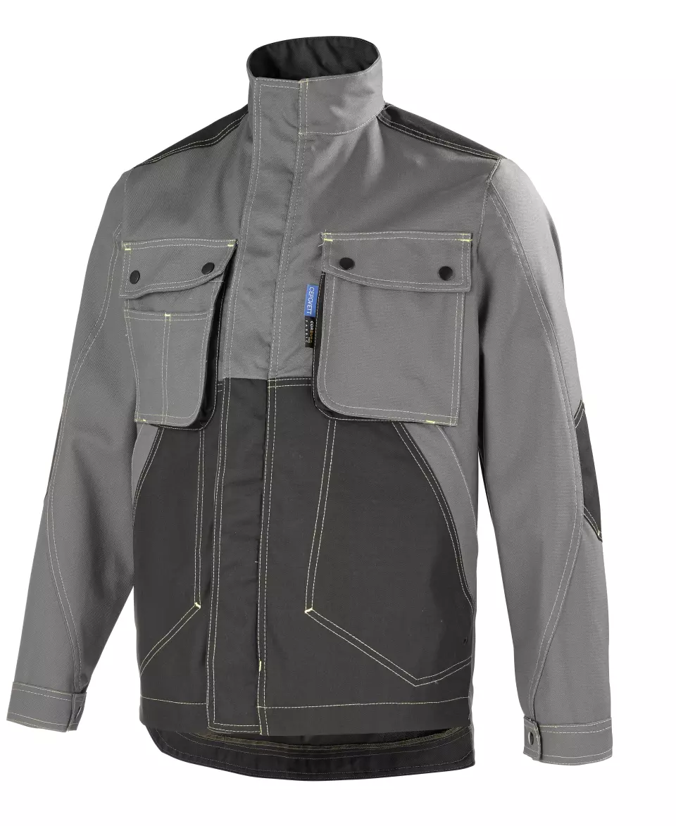 Cepovett 92509883-IXC-HTQ, Craft Worker Stand-up Collar Jacket, Transporter Grey/Black, image 1, gallery thumbnail