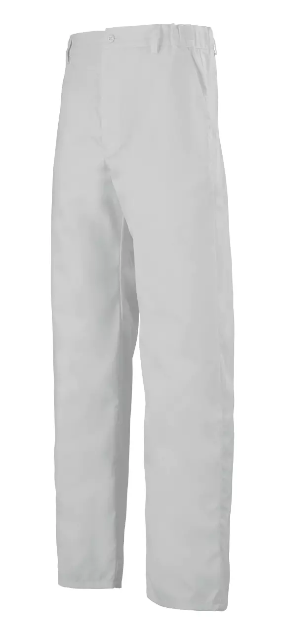 LaFont 1TOMBY3-ZQD-GOR, Julien Work Trousers with Elasticated Waist, White, image 1, gallery thumbnail
