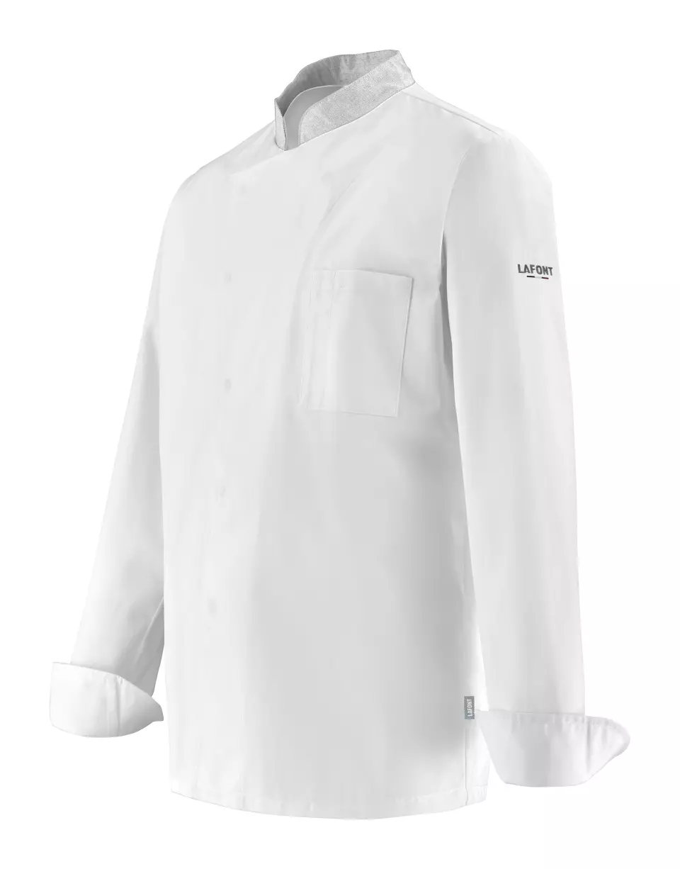 LaFont 2CBBPC-ZQD-GMR, Cabbage Mandarin Collar Jacket, White, image 1, gallery thumbnail