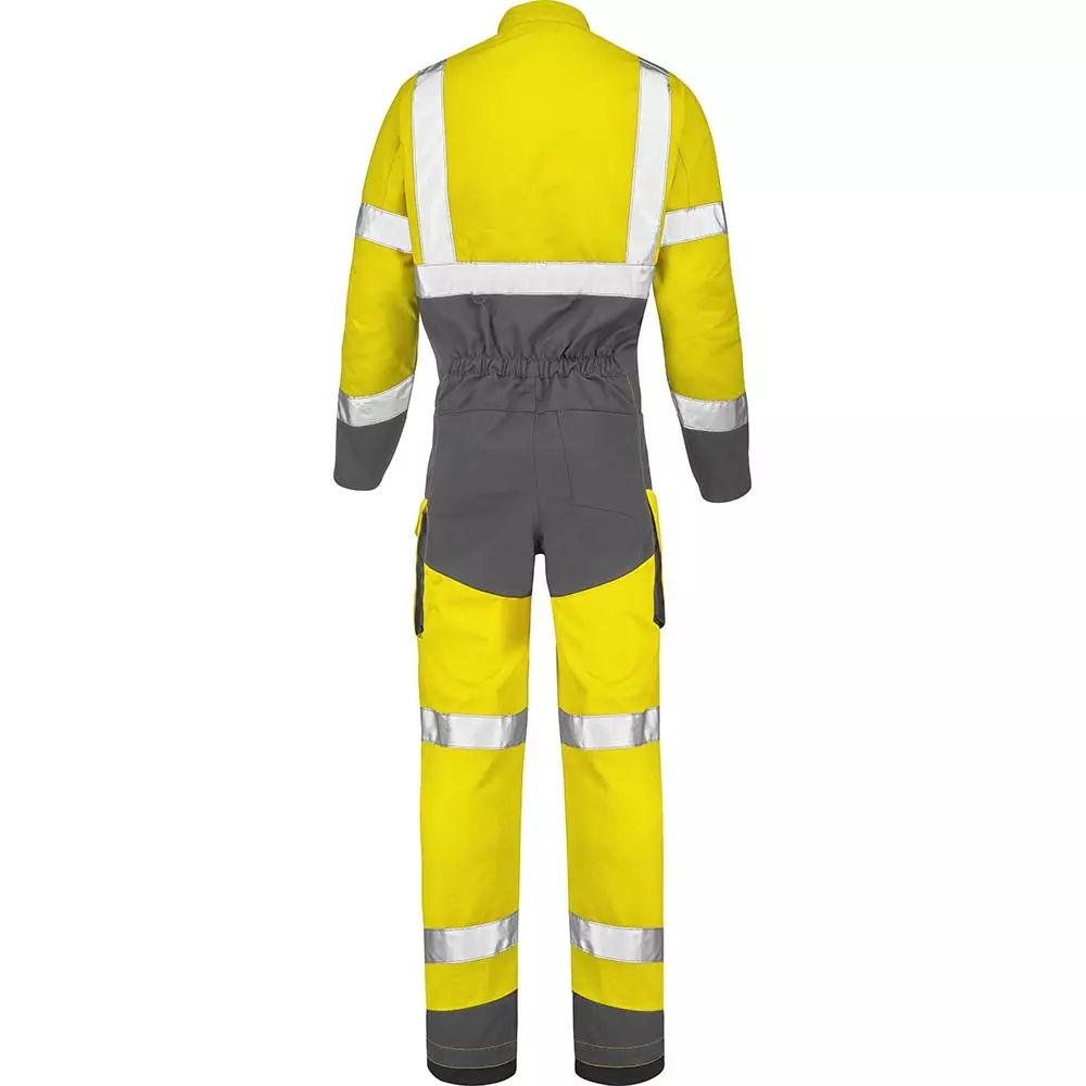 LaFont 5HVH3PI-YWZ-GBN, Optic Pi Hi-Vis Coverall, Fluorescent Yellow/Mineral Grey, image 2