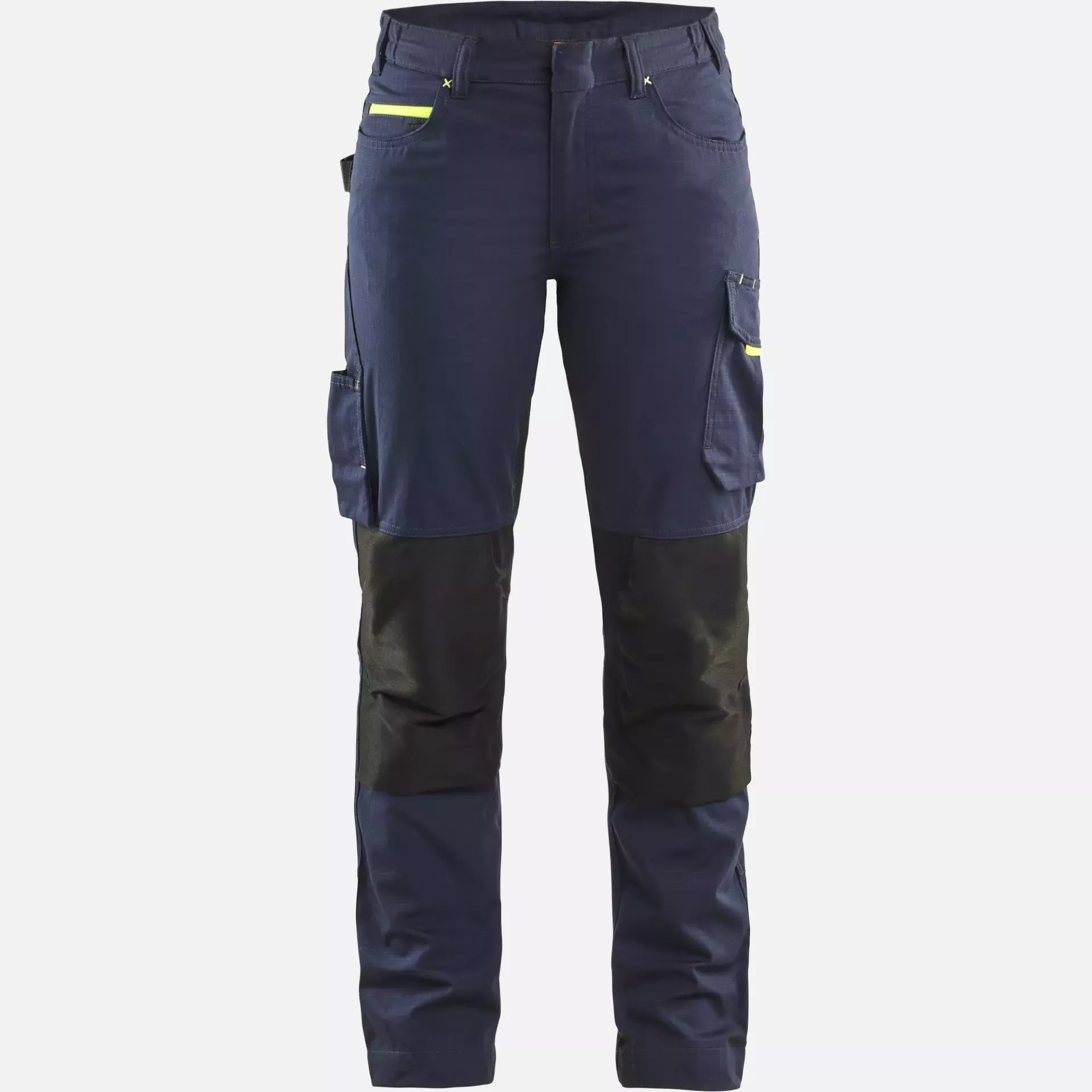 Blaklader 719513308633, Women's Stretch Work Trousers, Dark Navy/Yellow, image 1