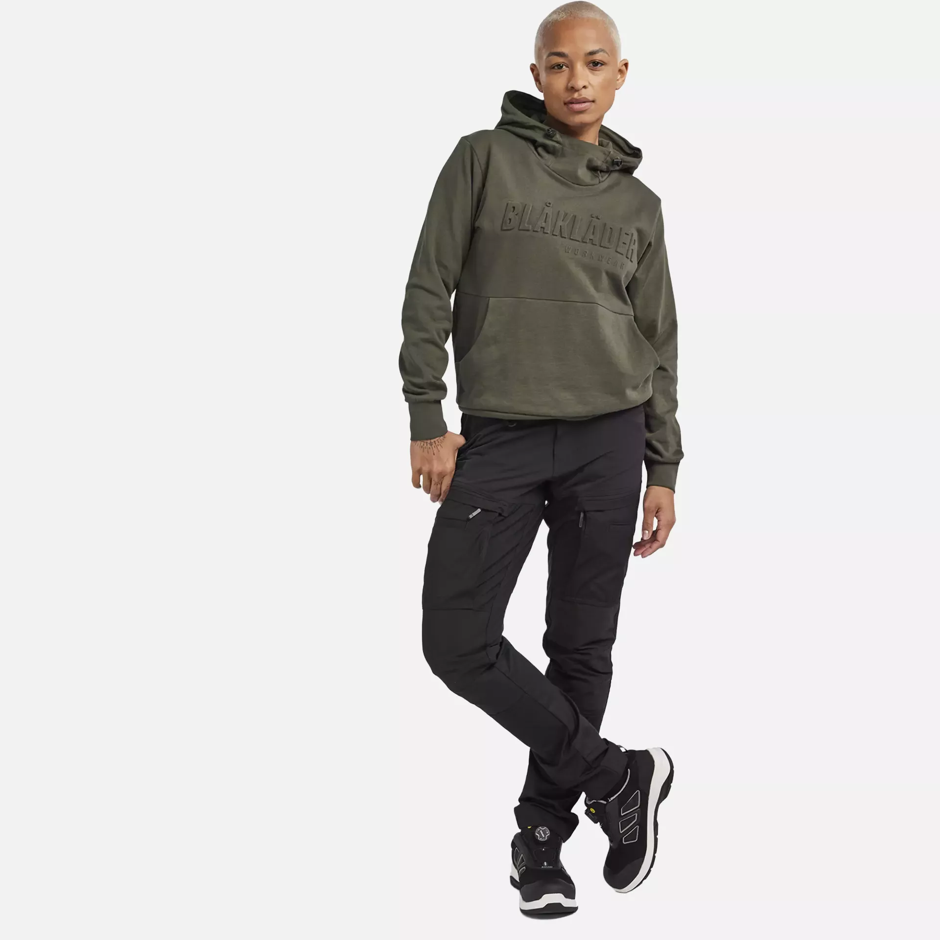 Blaklader 356011584209, 3D Ladies Hooded Sweatshirt, Forest Green, image 5