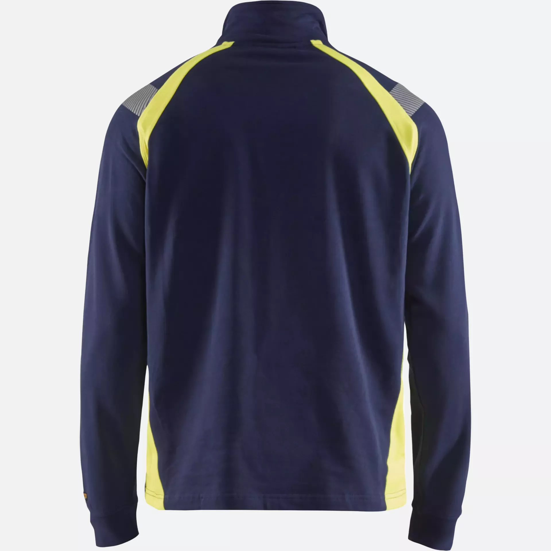 Blaklader 343211588933, Half-Zip Sweatshirt, Navy Blue/ Yellow, image 4