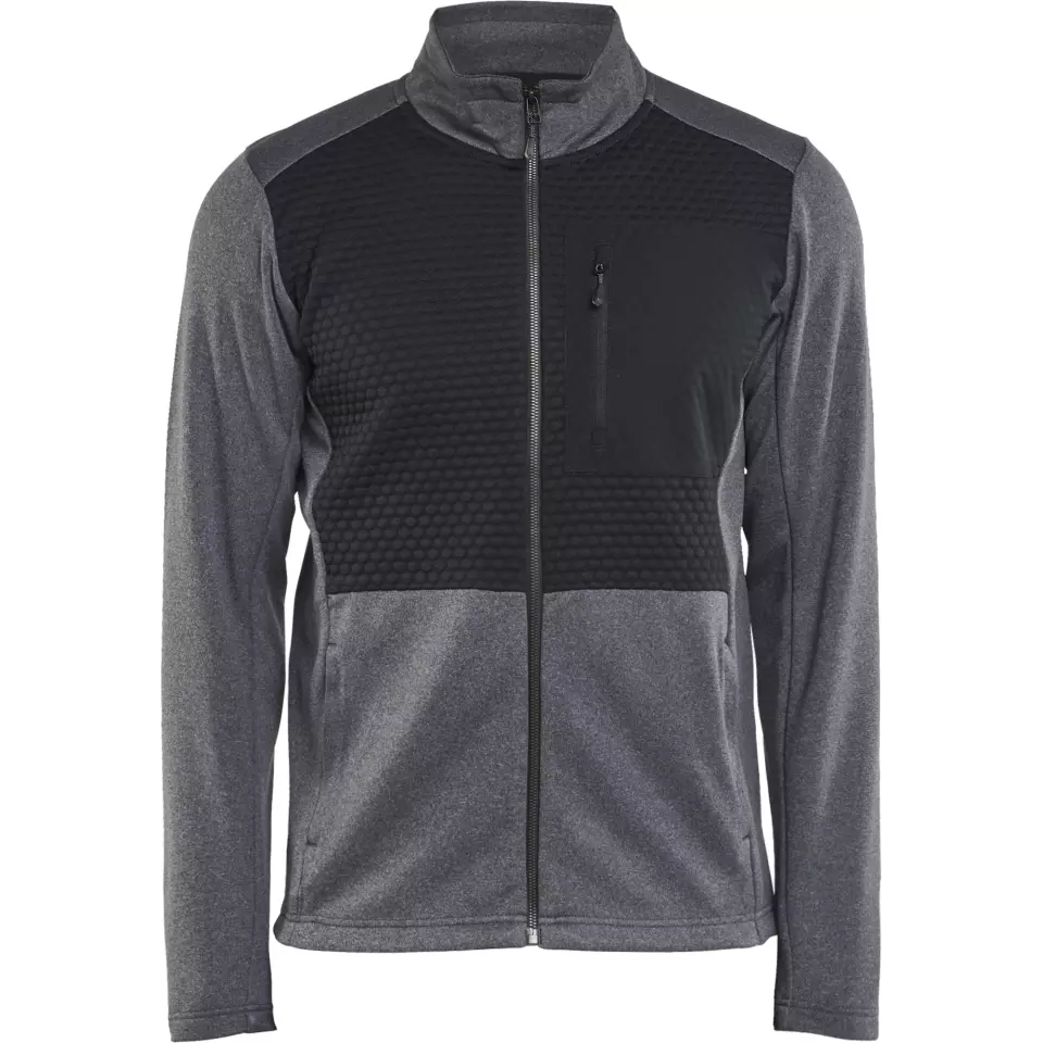Blaklader 354825339991, Full Zip Sweatshirt, Black Melange