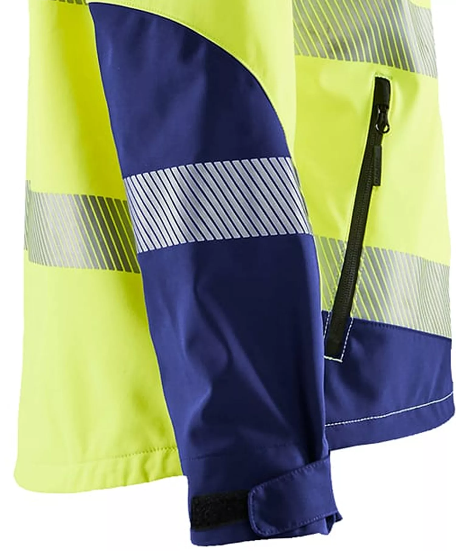 Blaklader 449125133389, High Vis Softshell Jacket, Yellow/Navy Blue, image 5