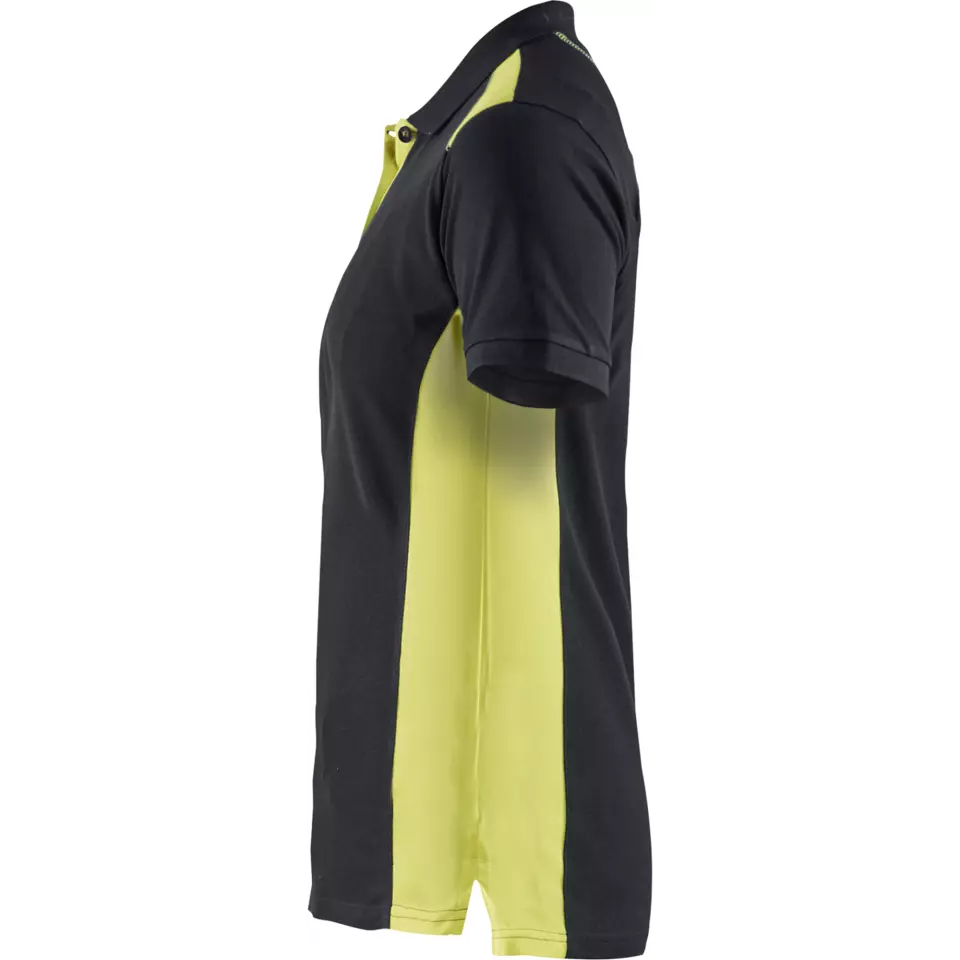 Blåkläder 339010509933, Ladies Polo Shirt, Black/Yellow, image 3, gallery thumbnail