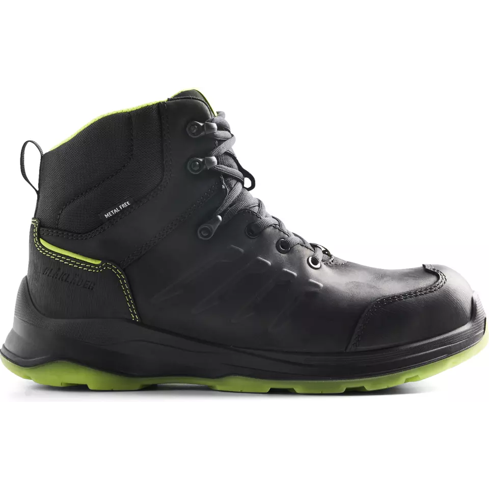 Blaklader 241300009943, SPRINTER Safety Shoe, Black/Lime Green, image 1, gallery thumbnail