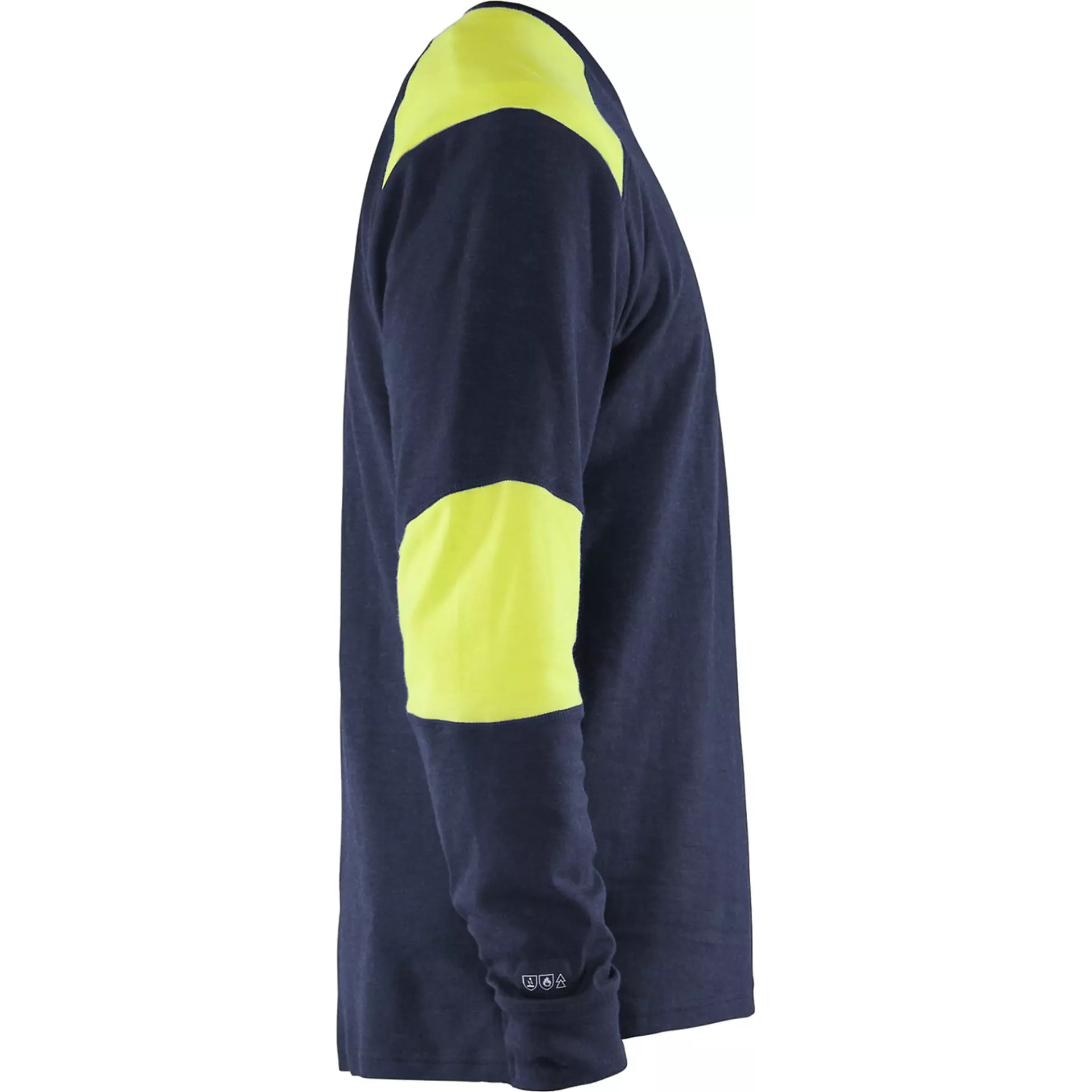 Blaklader 345717618933, Flammschutz Langarm Shirt, Marineblau/ Gelb, image 2