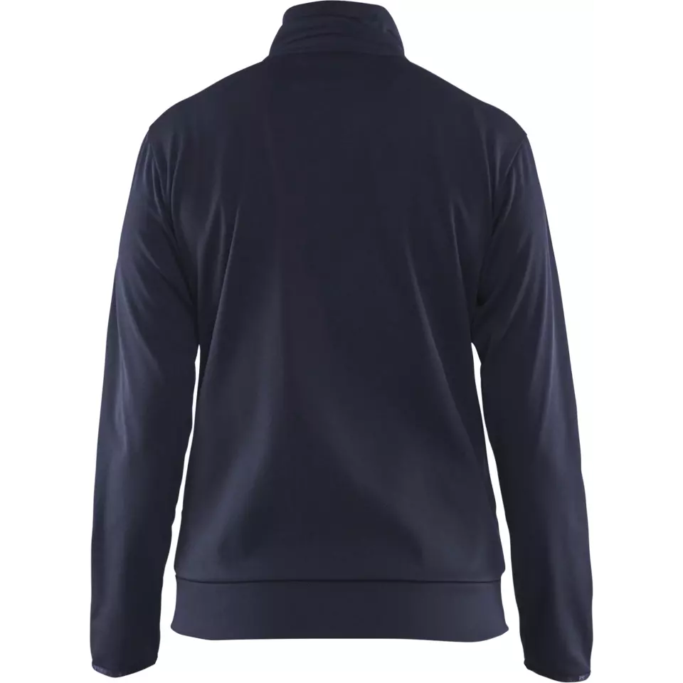 Blåkläder 339425268699, Ladies' Zip Sweatshirt, Dark Navy Blue/Black, image 4, gallery thumbnail