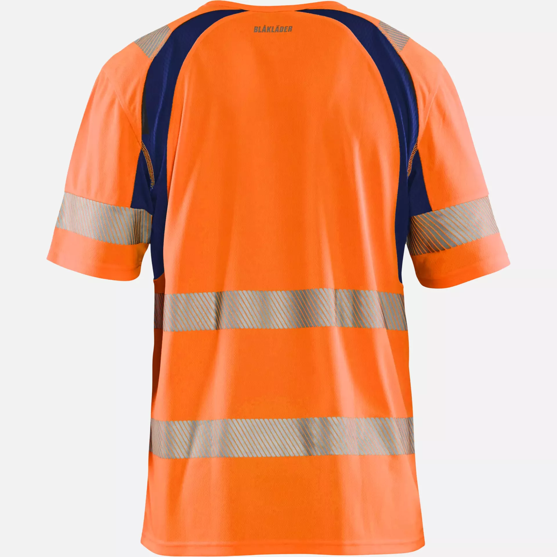 Blaklader 339710135389, High Vis UV Protection T-Shirt, Orange/Navy Blue, image 4