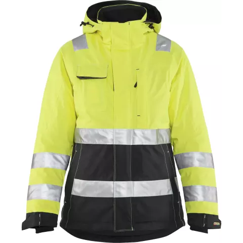 Blaklader High Vis Ladies Winter Jacket, Yellow/Black