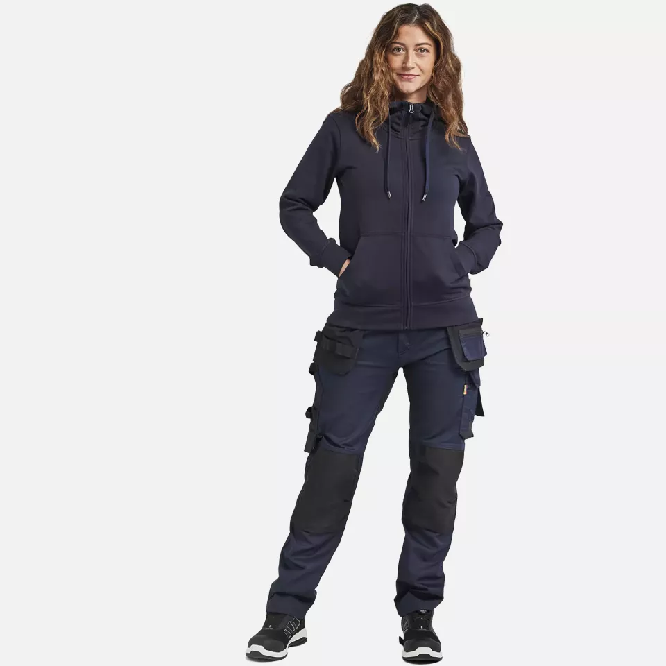 Blaklader 339511588600, Women's Zip Hoodie, Dark Navy Blue, image 5, gallery thumbnail