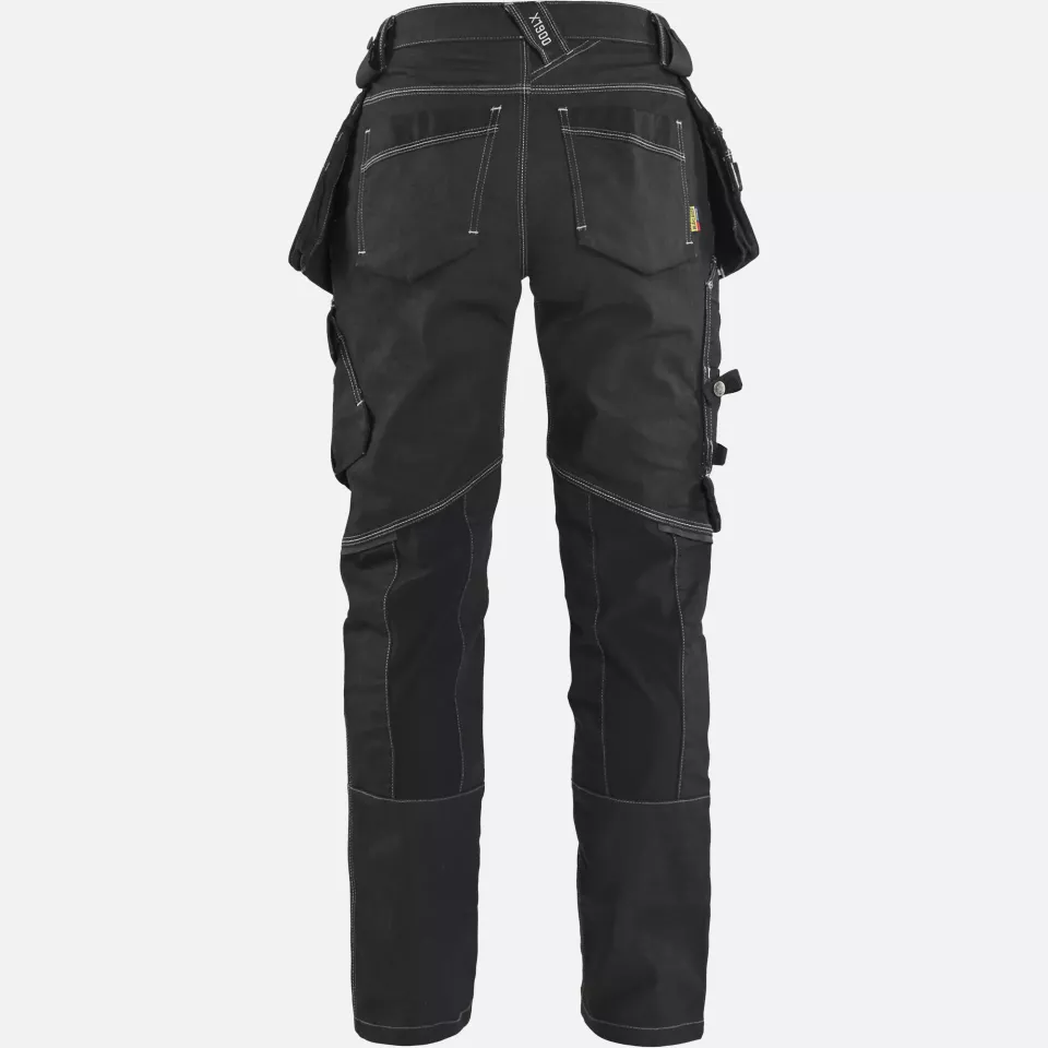 Blaklader 799011419900, X1900 Ladies Stretch Craftsman Work Trousers, Black, image 4, gallery thumbnail