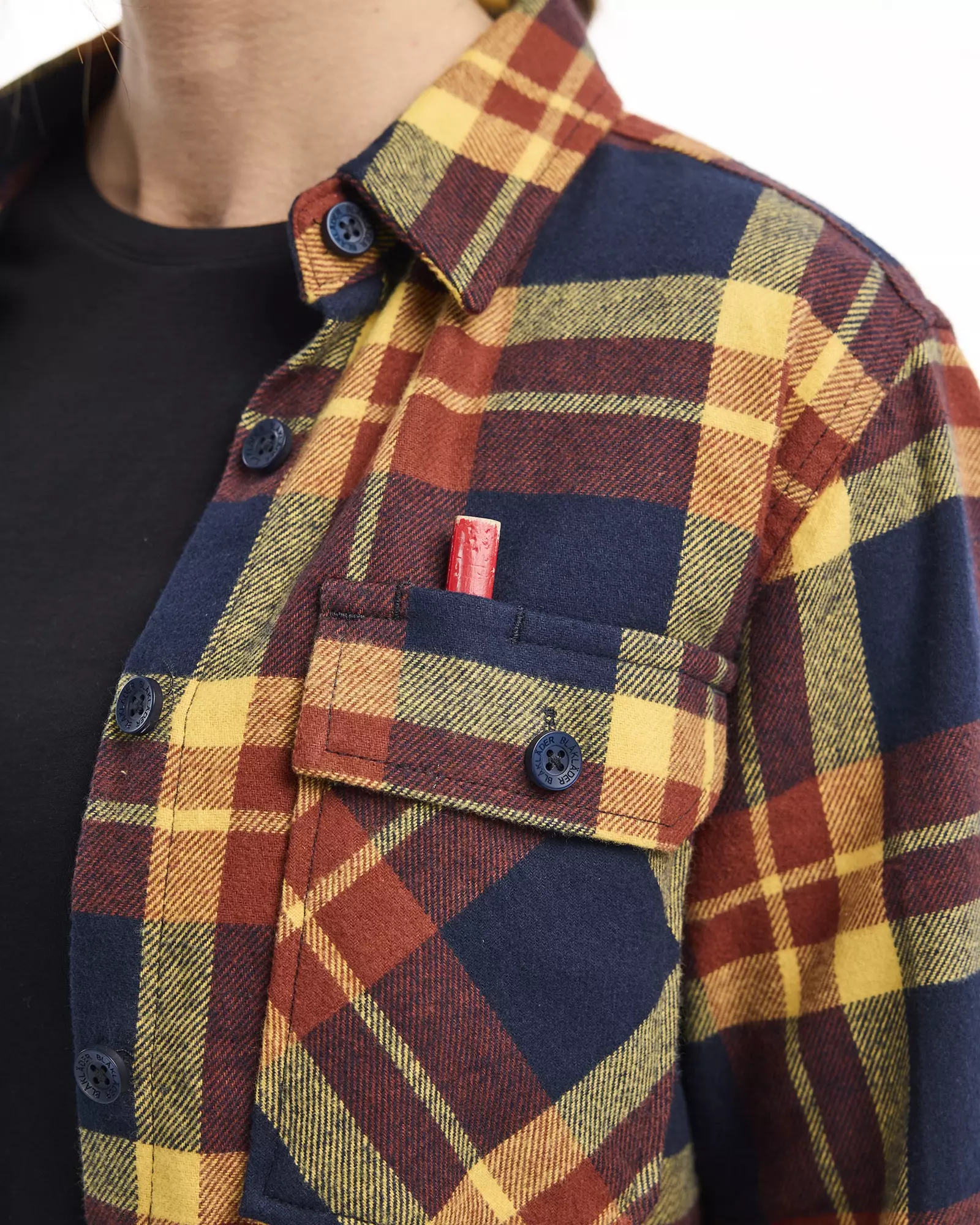 Blaklader 321811685986, Damen Flanellhemd, Rostrot/Dunkelblau, image 6