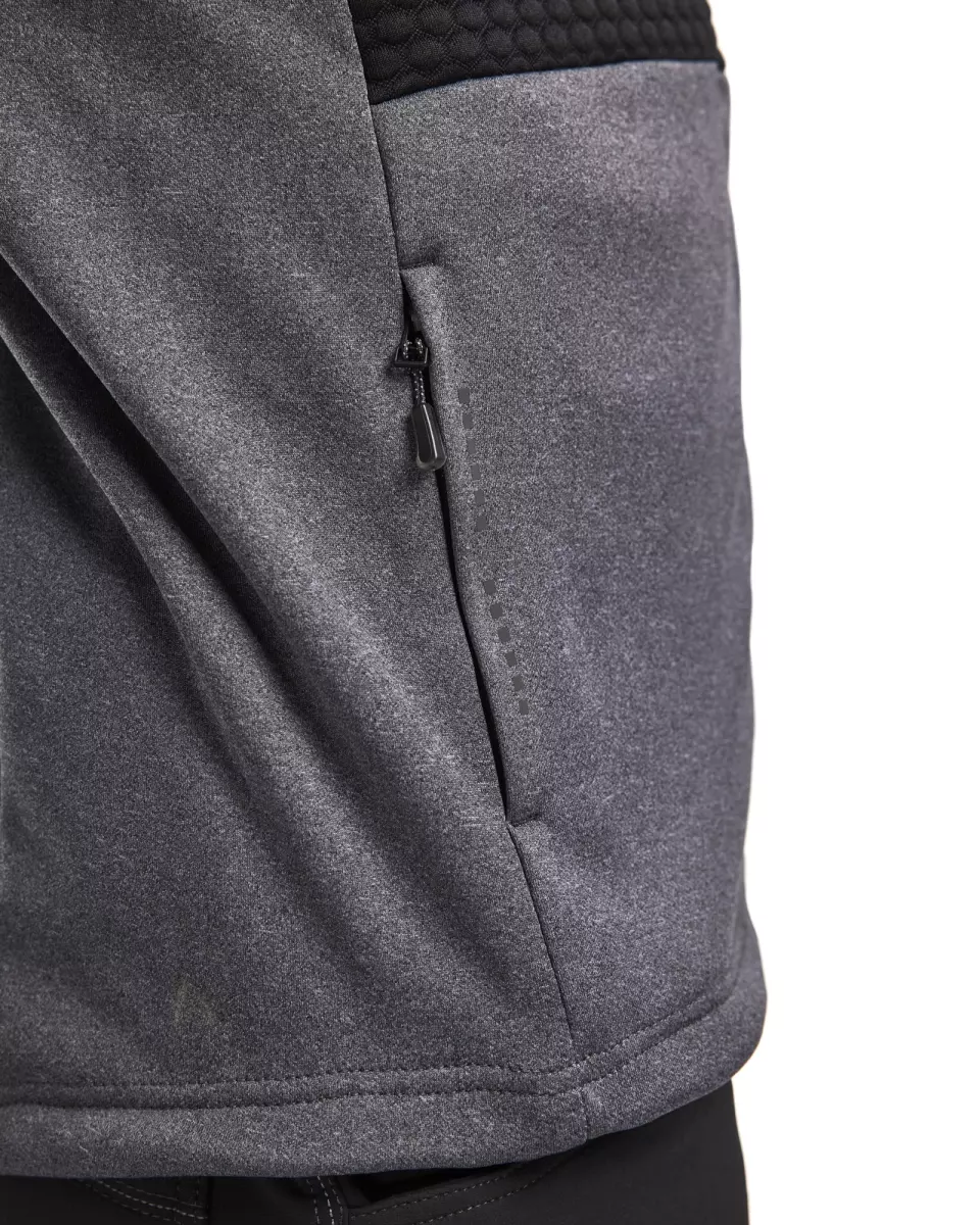 Blaklader 354025339991, Hooded Sweatshirt with Zip, Black Melange, image 7, gallery thumbnail