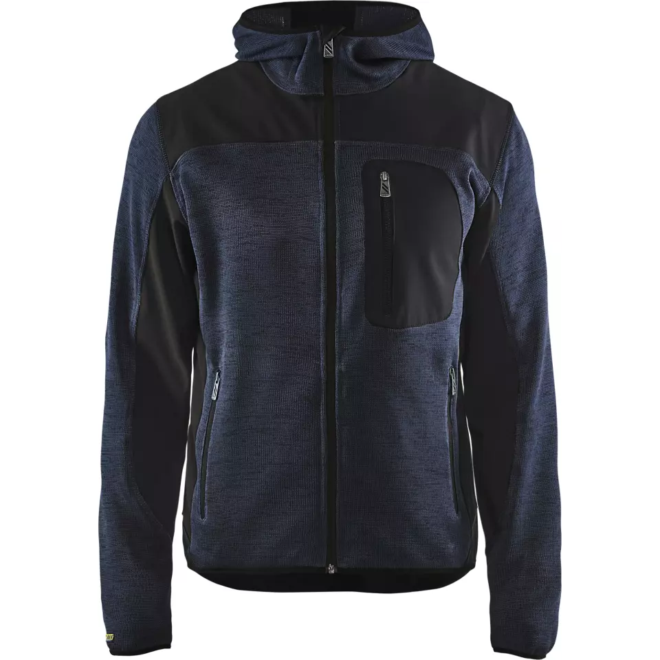 Blaklader 493021178699, Softshell Knitted Jacket, Dark Navy/Black