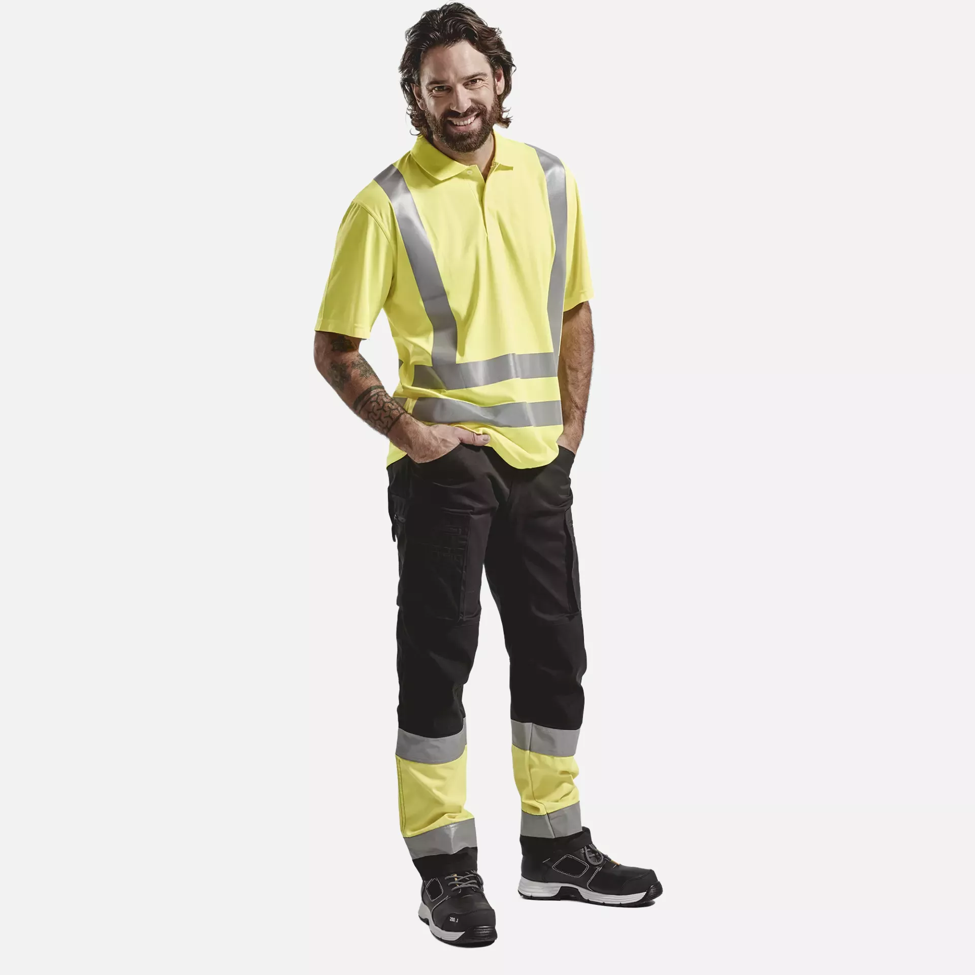 Blaklader 339110113300, High Vis UV Protection Polo Shirt, Yellow, image 5