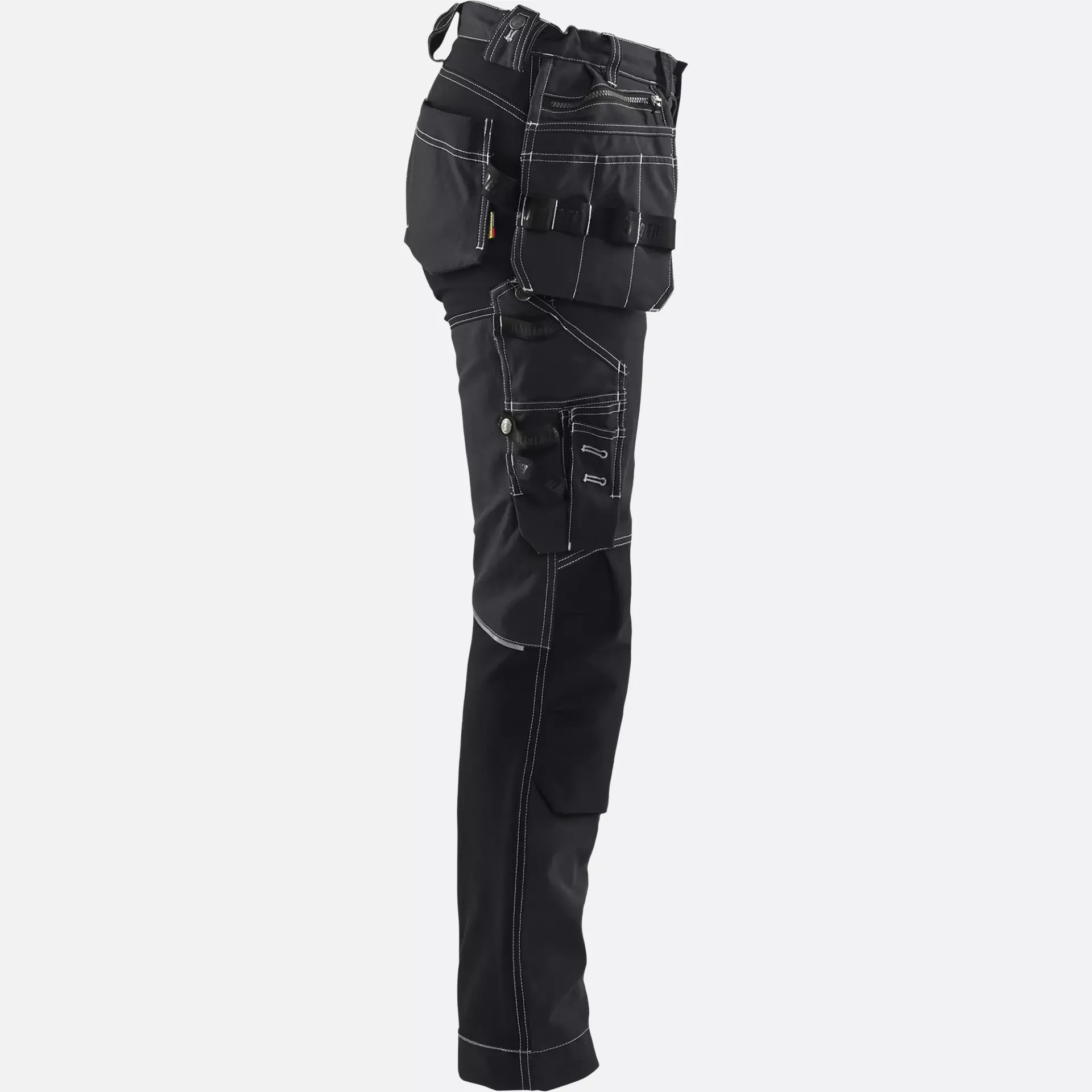 Blaklader 713013709900, Ladies Stretch Craftsman Work Trousers, Black, image 2