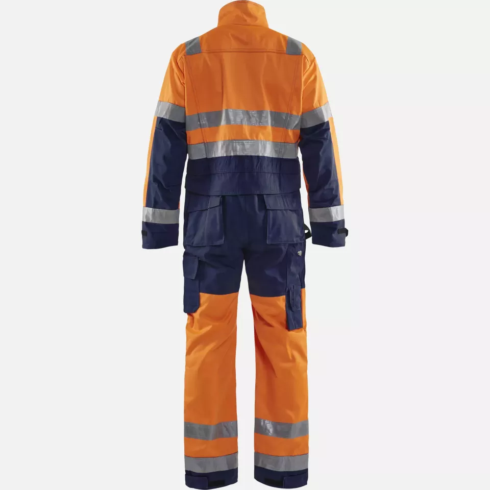 Blaklader 637318045389, High Vis Coverall, Orange/Navy, image 4, gallery thumbnail