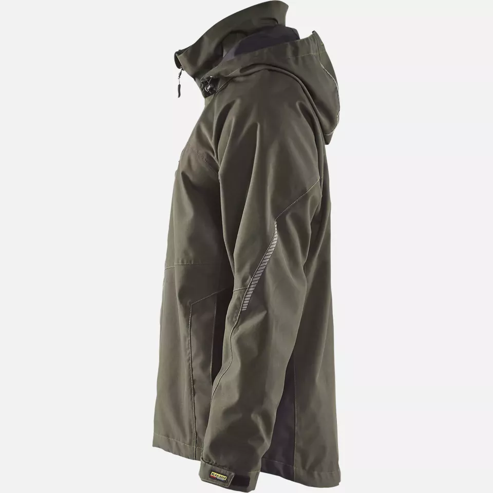 Blaklader 489019774599, Lined Lightweight Winter Jacket, Dark Olive Green/Black, image 3, gallery thumbnail