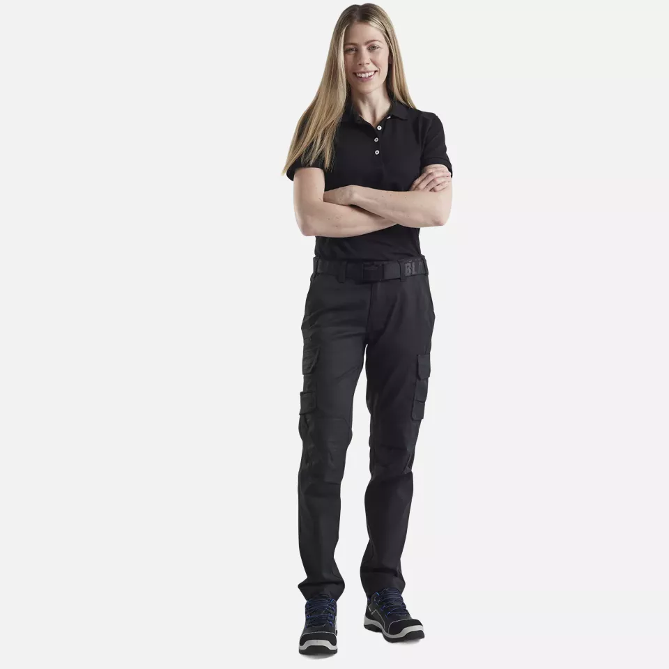 Blaklader 714418329900, Ladies Stretch Industry Work Trousers, Black, image 4, gallery thumbnail