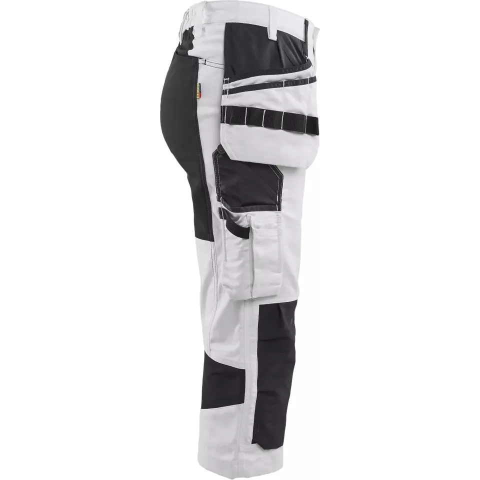 Blaklader 710913101099, Women's Painter Pirate Trousers with Stretch, White/Black, image 2, gallery thumbnail