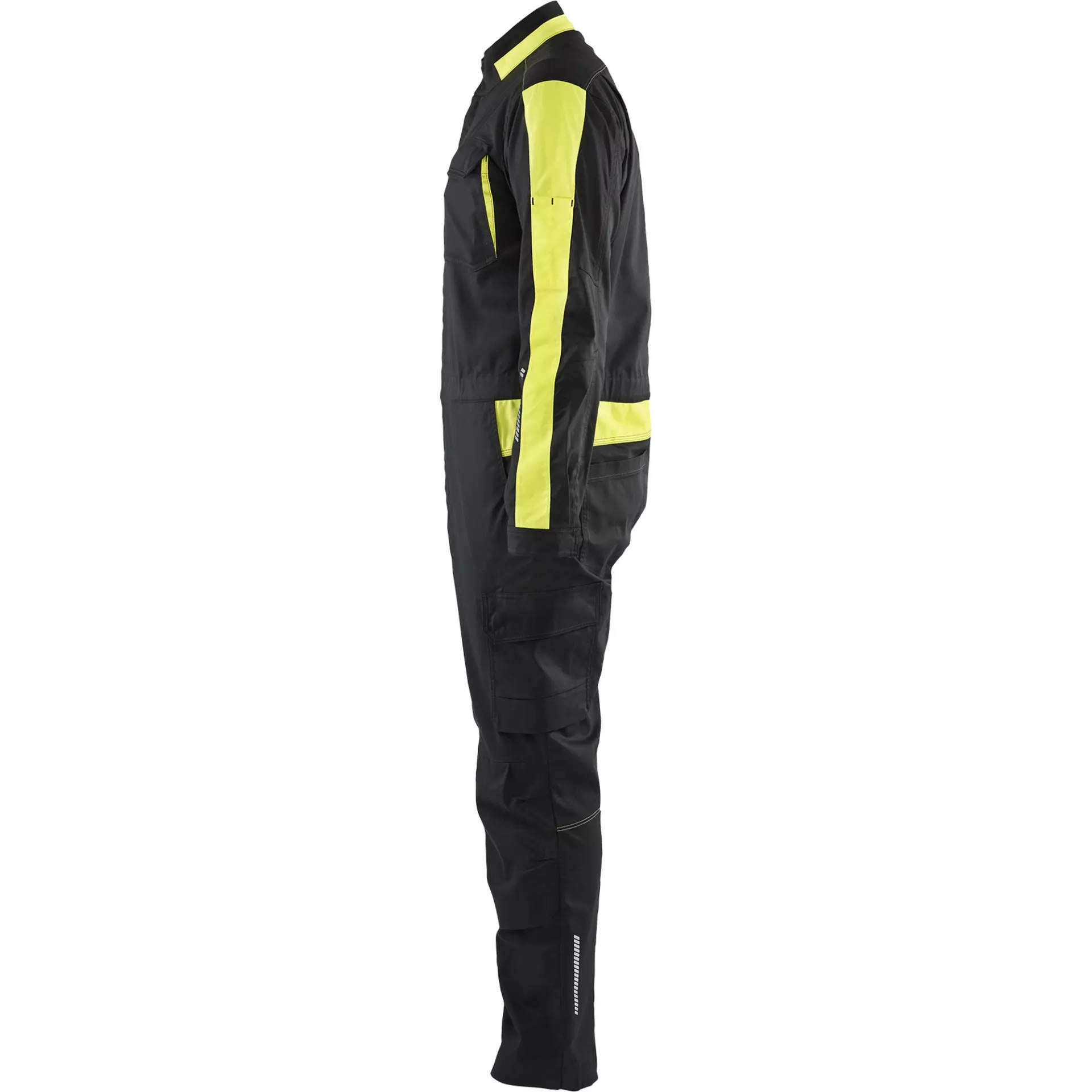 Blaklader 614418329933, Industrial Stretch Coverall, Black/Yellow, image 3