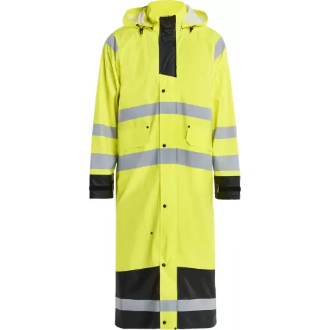 Blaklader High Vis Raincoat, Yellow/Black