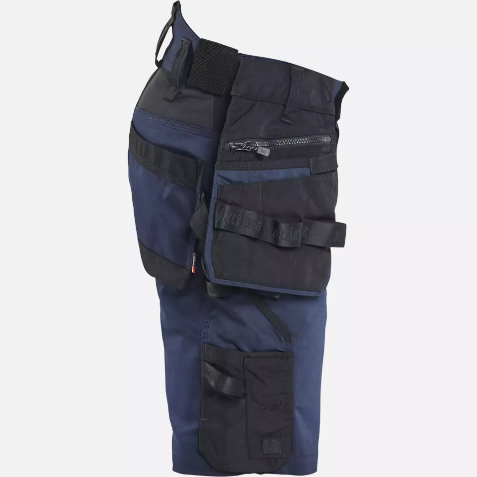 Blaklader 197211498699, STRIKER Stretch Craftsman Shorts, Dark Navy/Black, image 2, gallery thumbnail