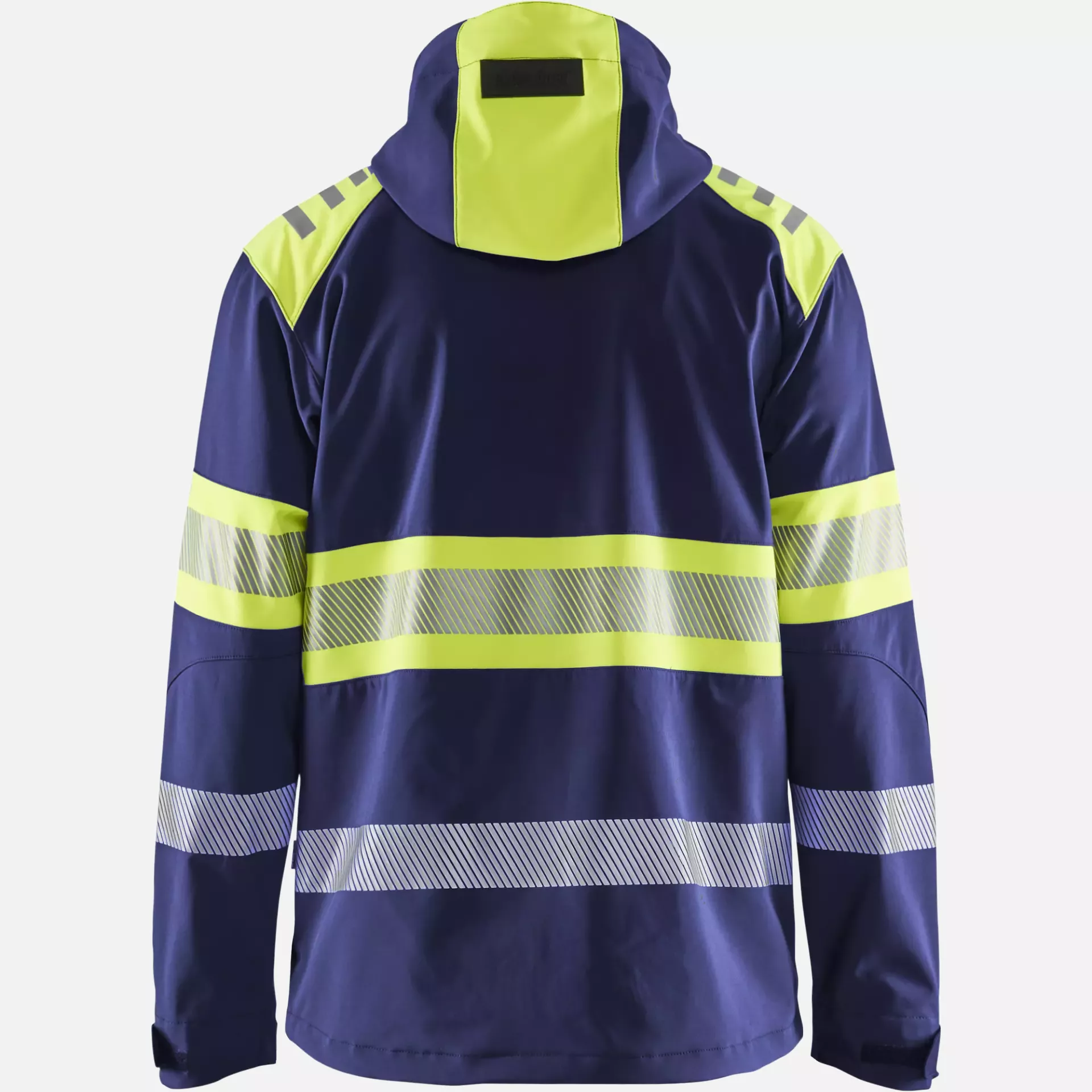 Blaklader 449425138933, High Vis Softshell Jacket, Navy/ Yellow, image 4