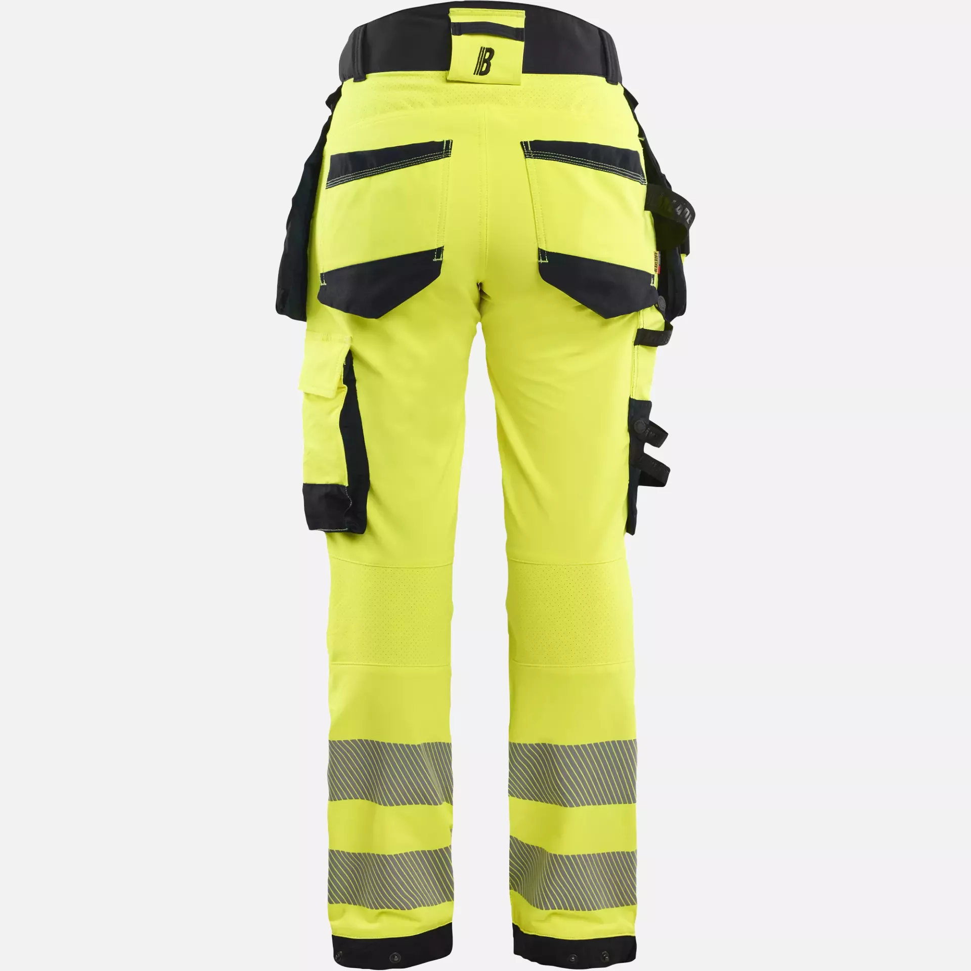 Blaklader 702216483399, High Vis Ladies 4-Way Stretch Trousers, Yellow/Black, image 4