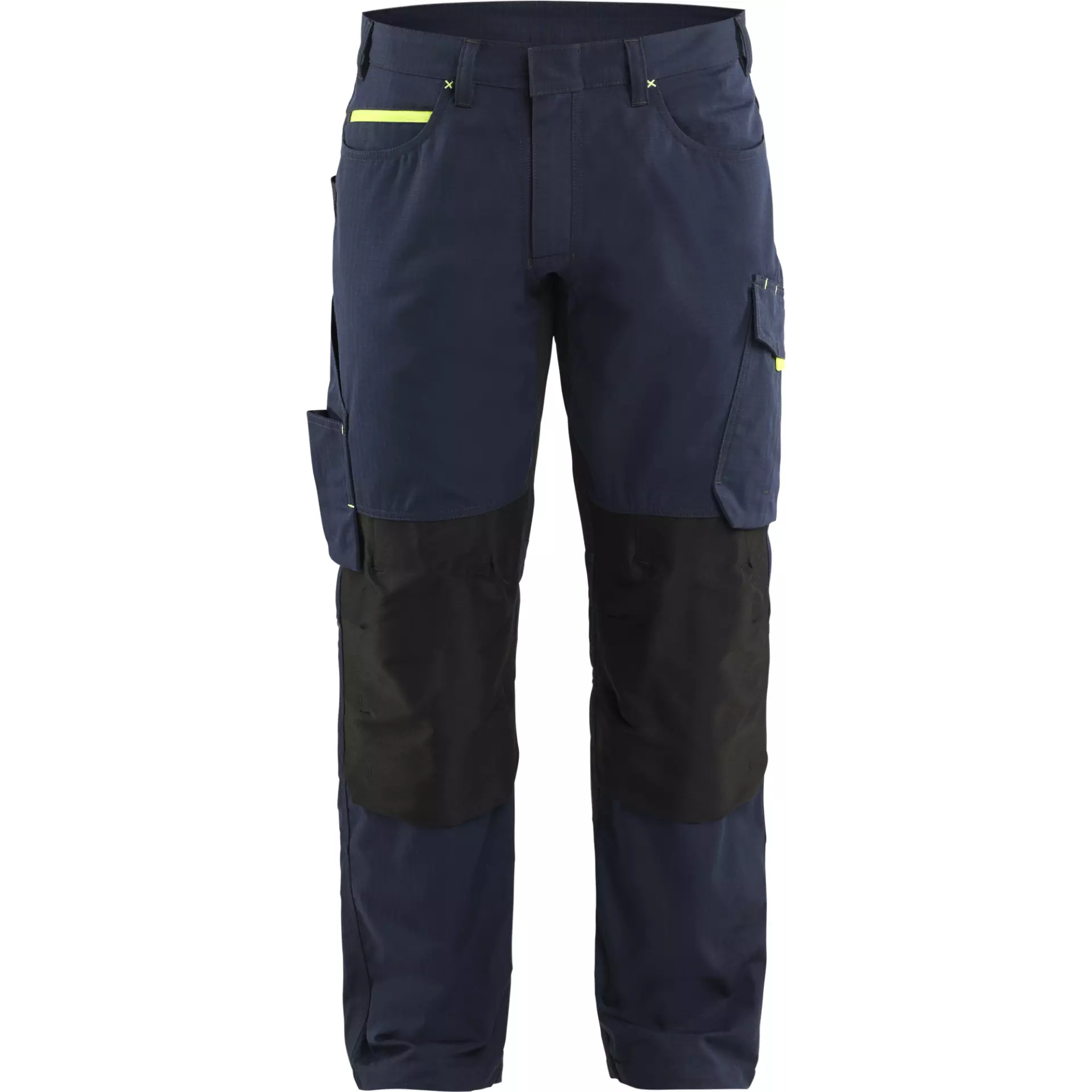 Blaklader 149513308633, Stretch Work Trousers, Dark Navy/Yellow