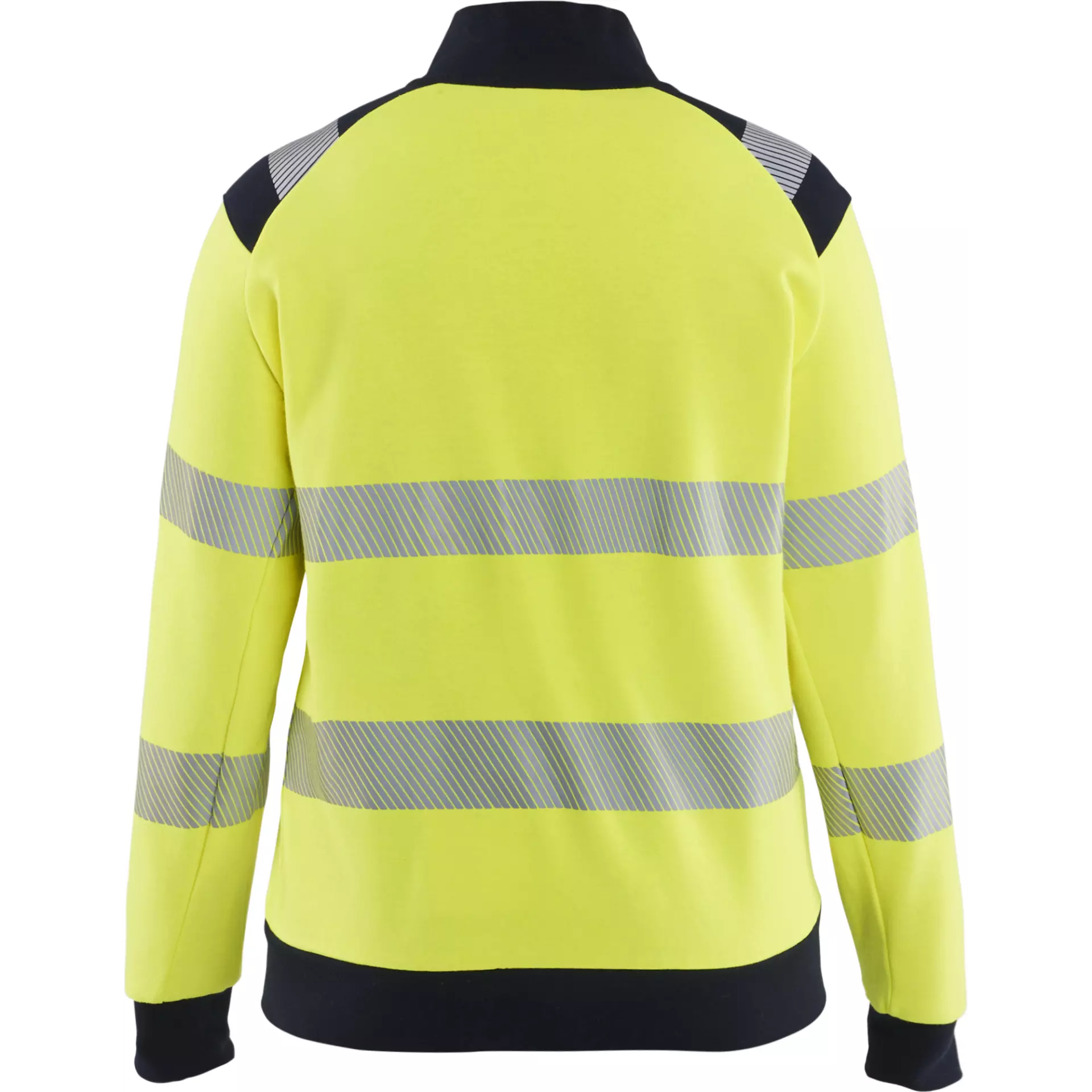 Blåkläder 347117623389, Ladies Multinorm High Vis Zip Sweatshirt, Yellow/Navy, image 4