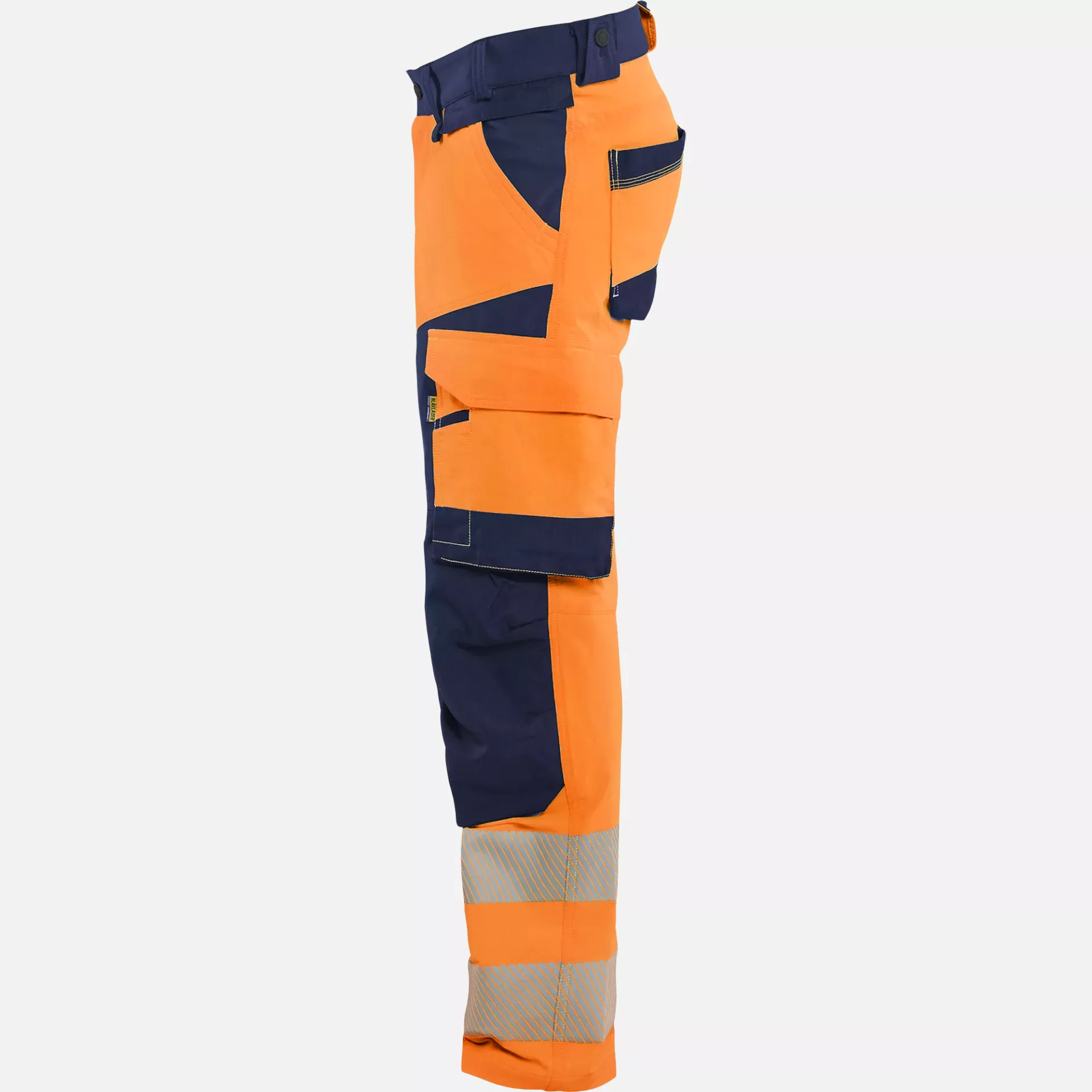 Blaklader 112416485389, Hi-Vis Work Trousers 4-Way Stretch, Hi-Vis Orange/Navy Blue, image 3
