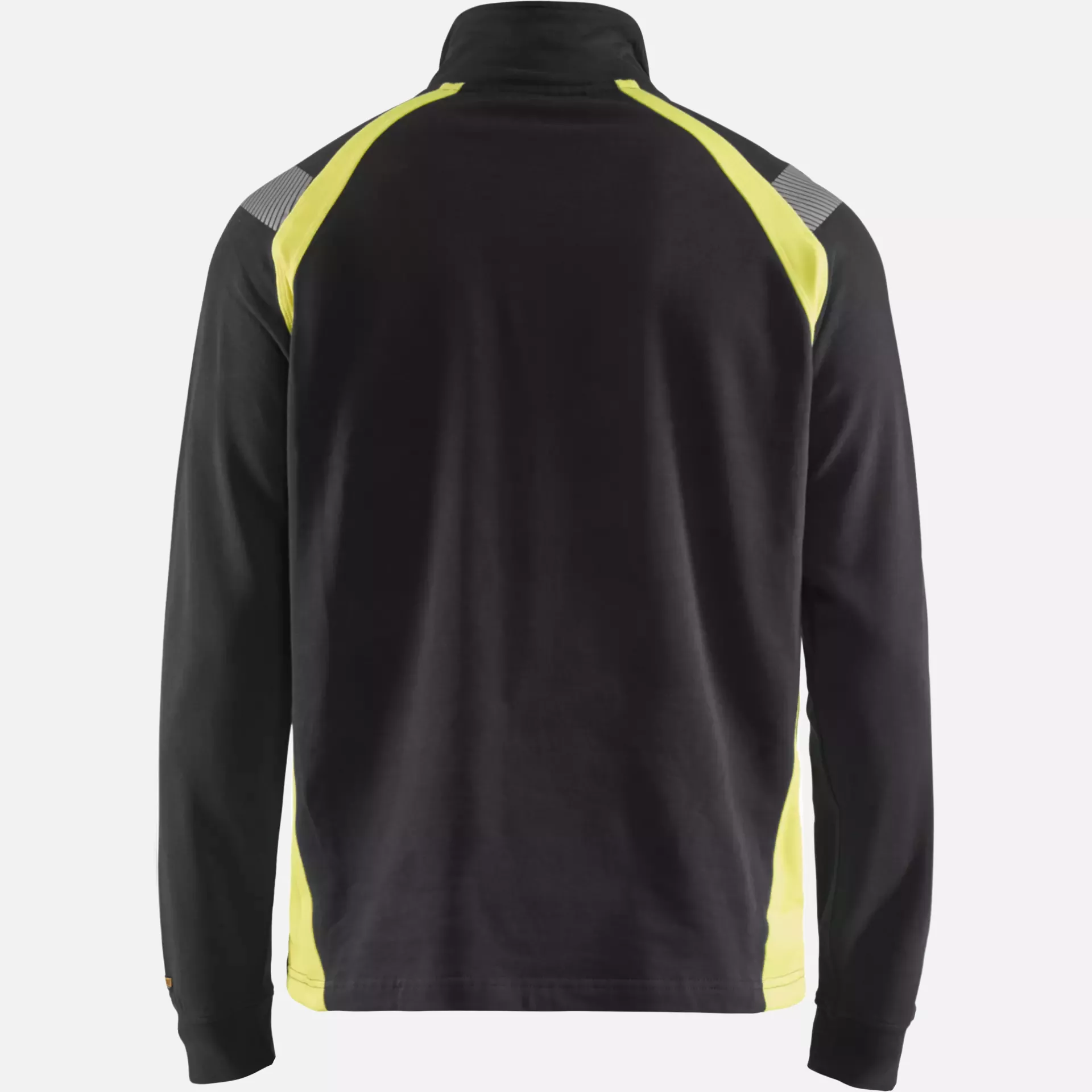 Blaklader 343211589933, Half-Zip Sweatshirt, Black/Yellow, image 4