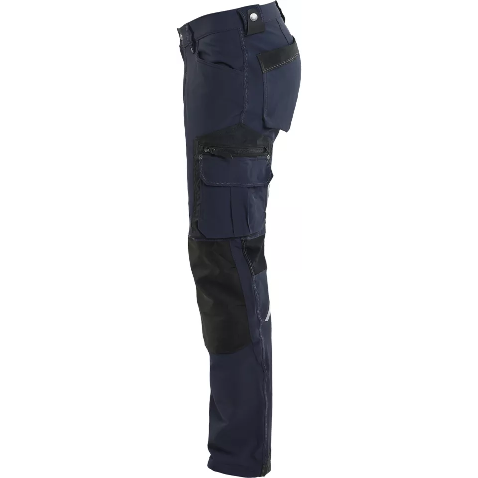 Blaklader 198916448699, X1900 4-Way Stretch Craftsman Work Trousers, Dark Navy/Black, image 3, gallery thumbnail