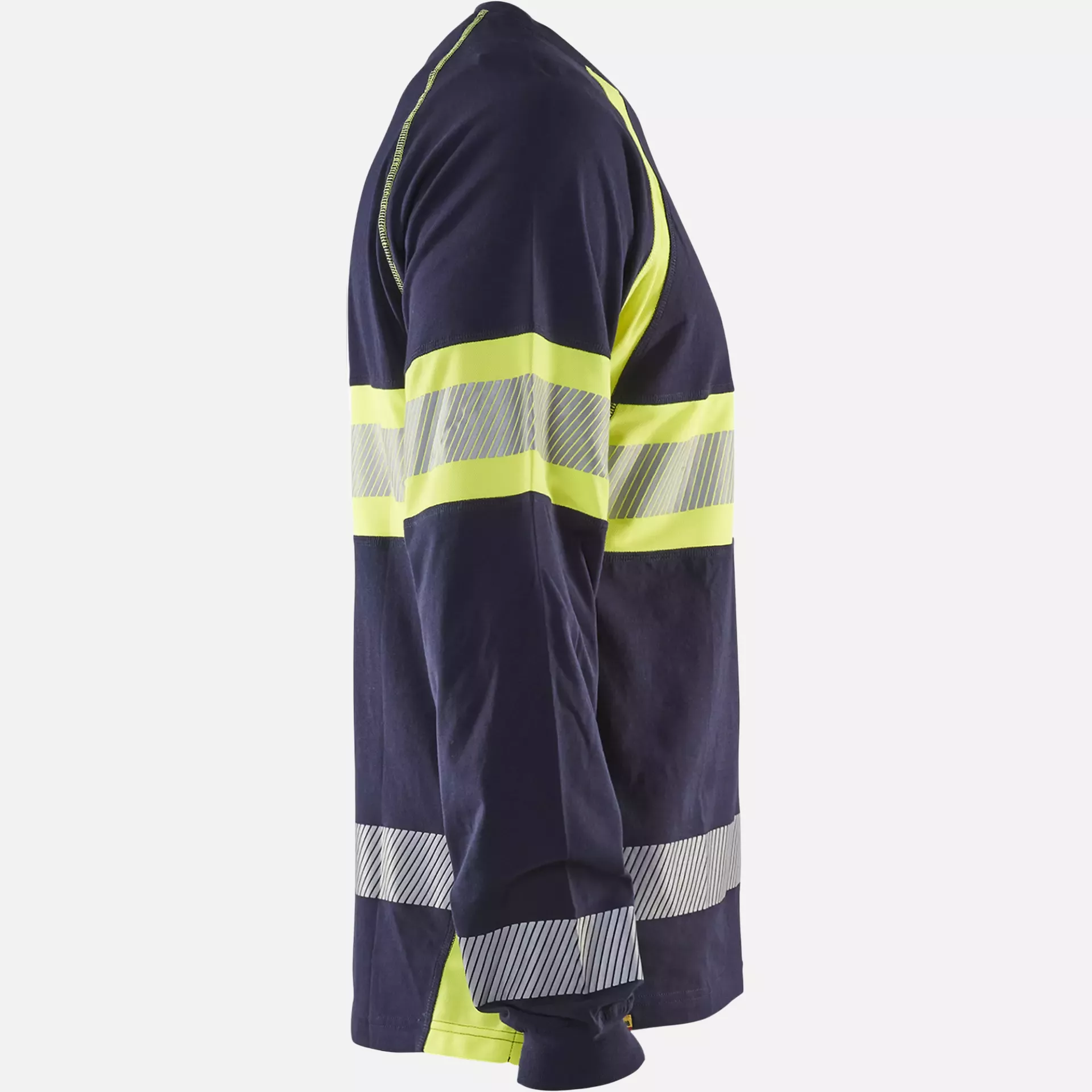 Blaklader 351010308833, High Vis Long Sleeve Shirt, Navy Blue/Yellow, image 2