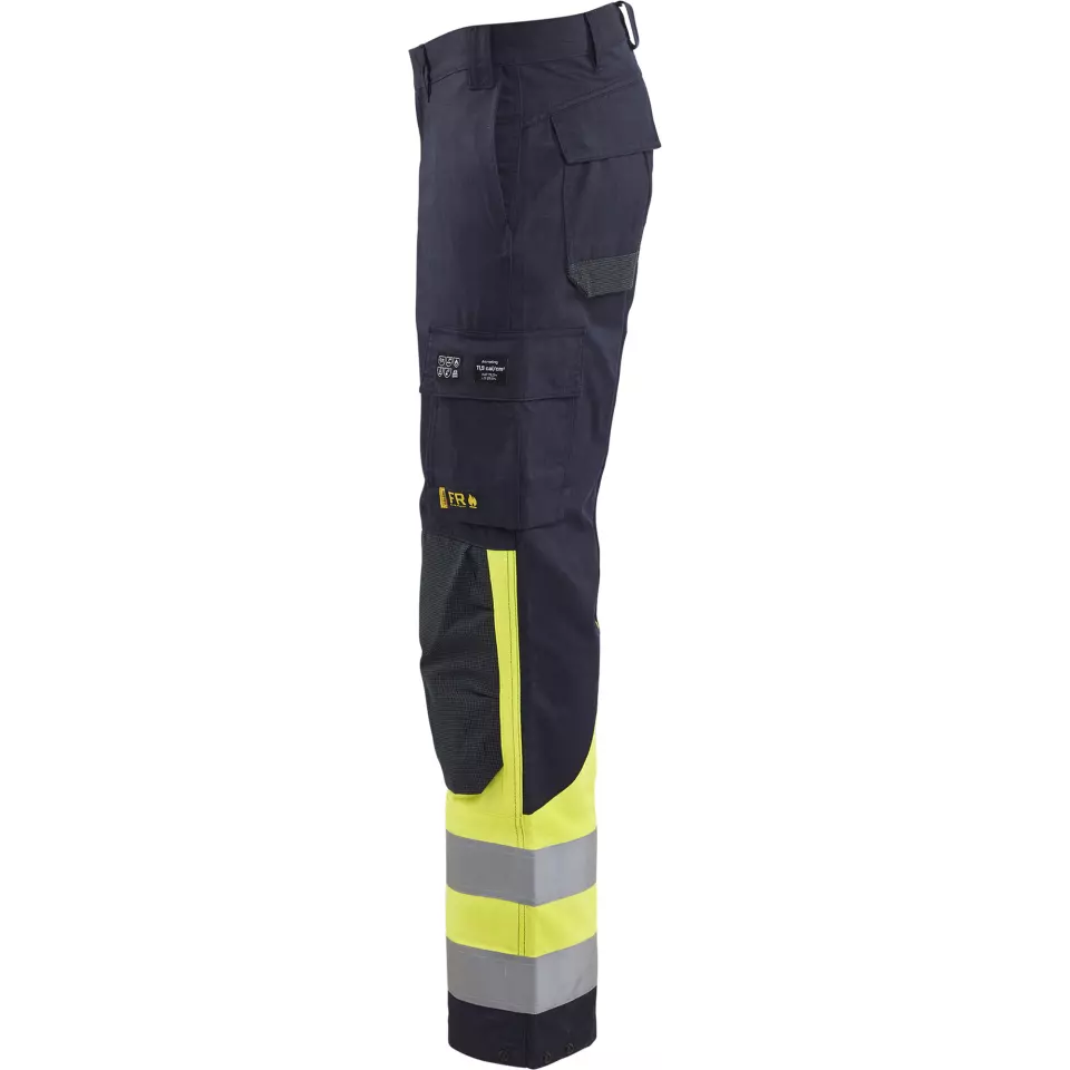 Blåkläder 148815128933, Multinorm Arbeitshose, Marineblau/ Gelb, image 3, gallery thumbnail