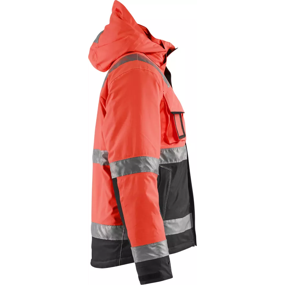 Blaklader 487019875599, High Vis Winter Jacket, Red/Black, image 2, gallery thumbnail