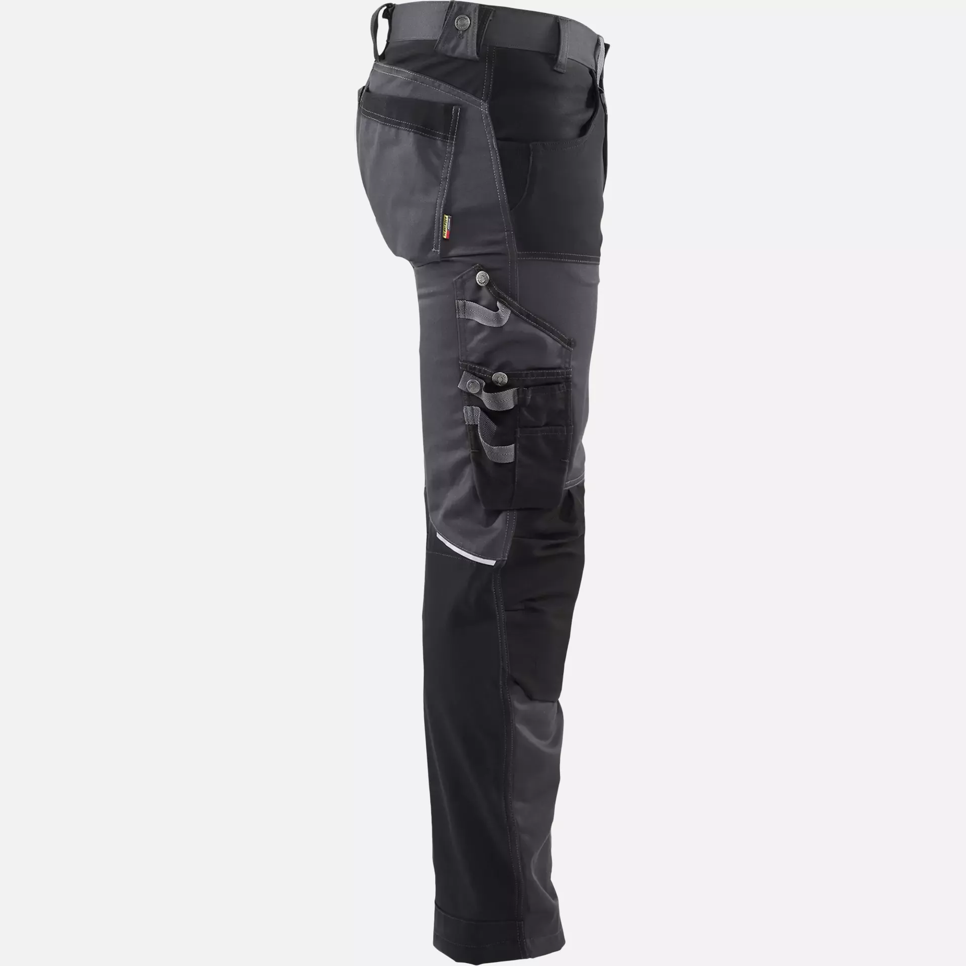 Blaklader 179918609699, Stretch Craftsman Work Trousers, Medium Grey/Black, image 2