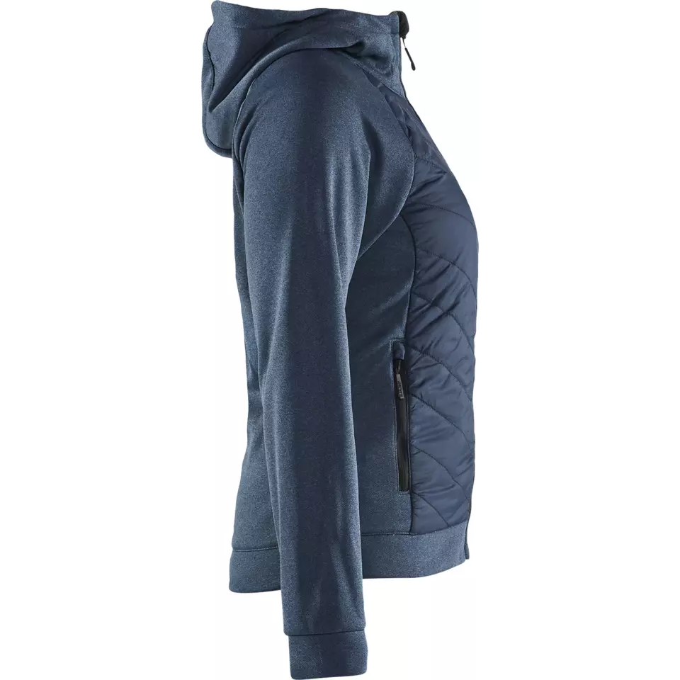 Blåkläder 346425338286, Women's Hybrid Sweatshirt, Dove Blue/Dark Navy, image 2, gallery thumbnail