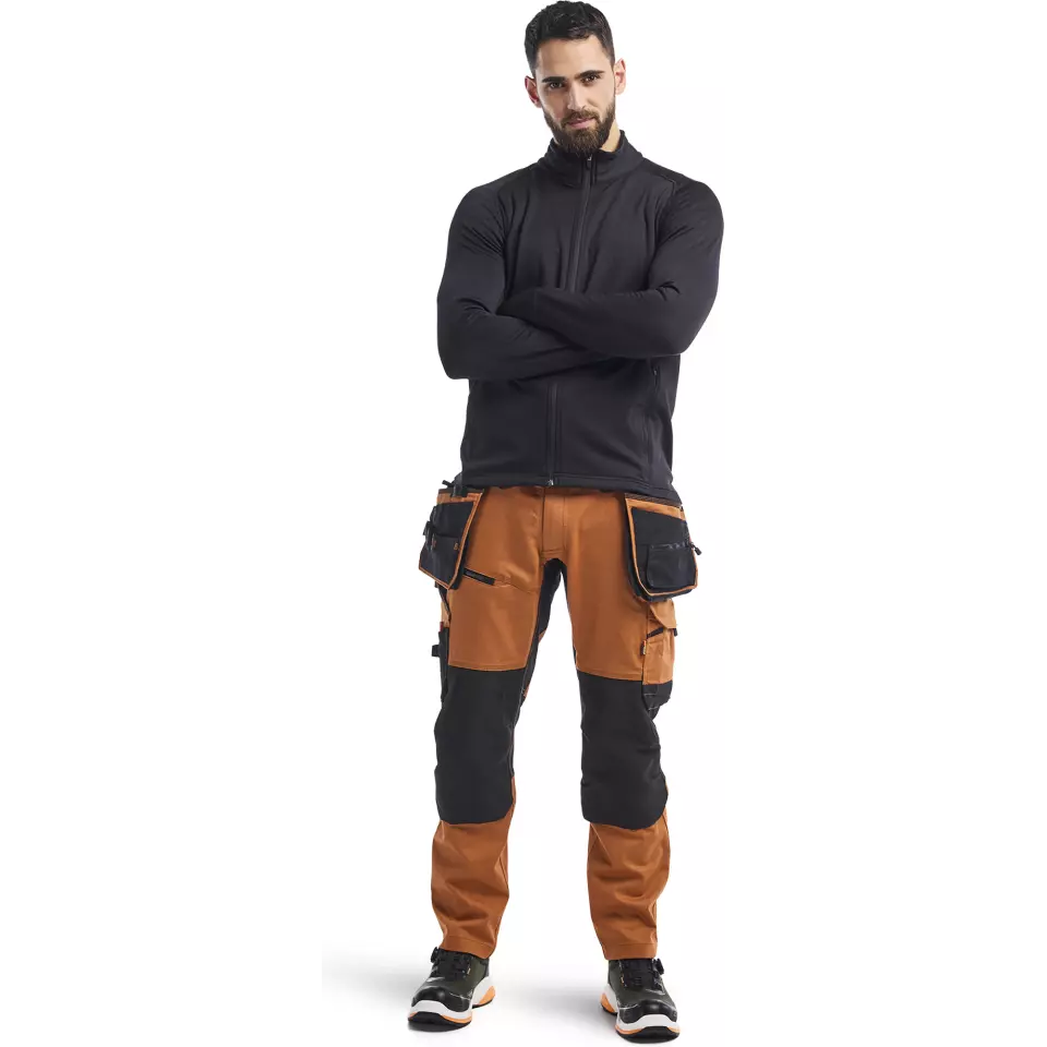 Blåkläder 473525399900, STRIKER Fleece Jacket, Black, image 5, gallery thumbnail