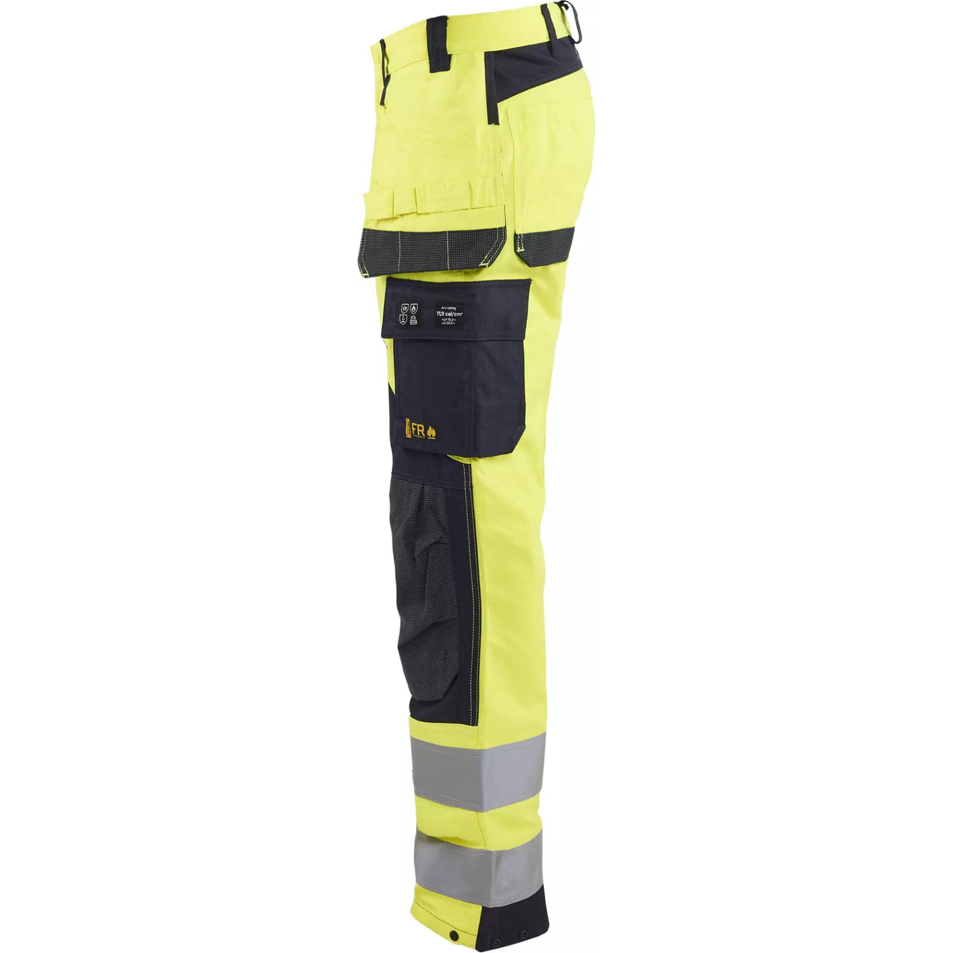 Blåkläder 158915123389, Multinorm Work Trousers, Yellow/Navy Blue, image 3