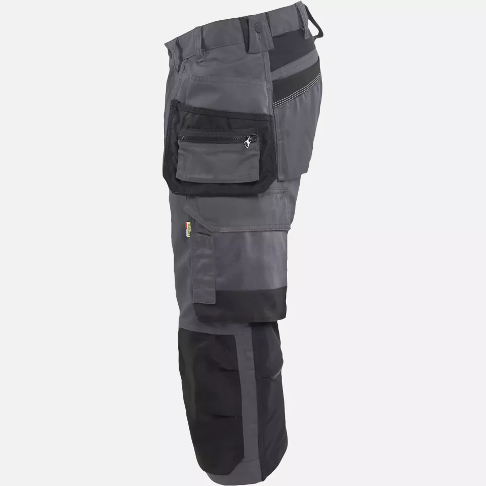 Blaklader 175418329600, Stretch Craftsman Pirate Shorts, Mid Grey, image 3, gallery thumbnail