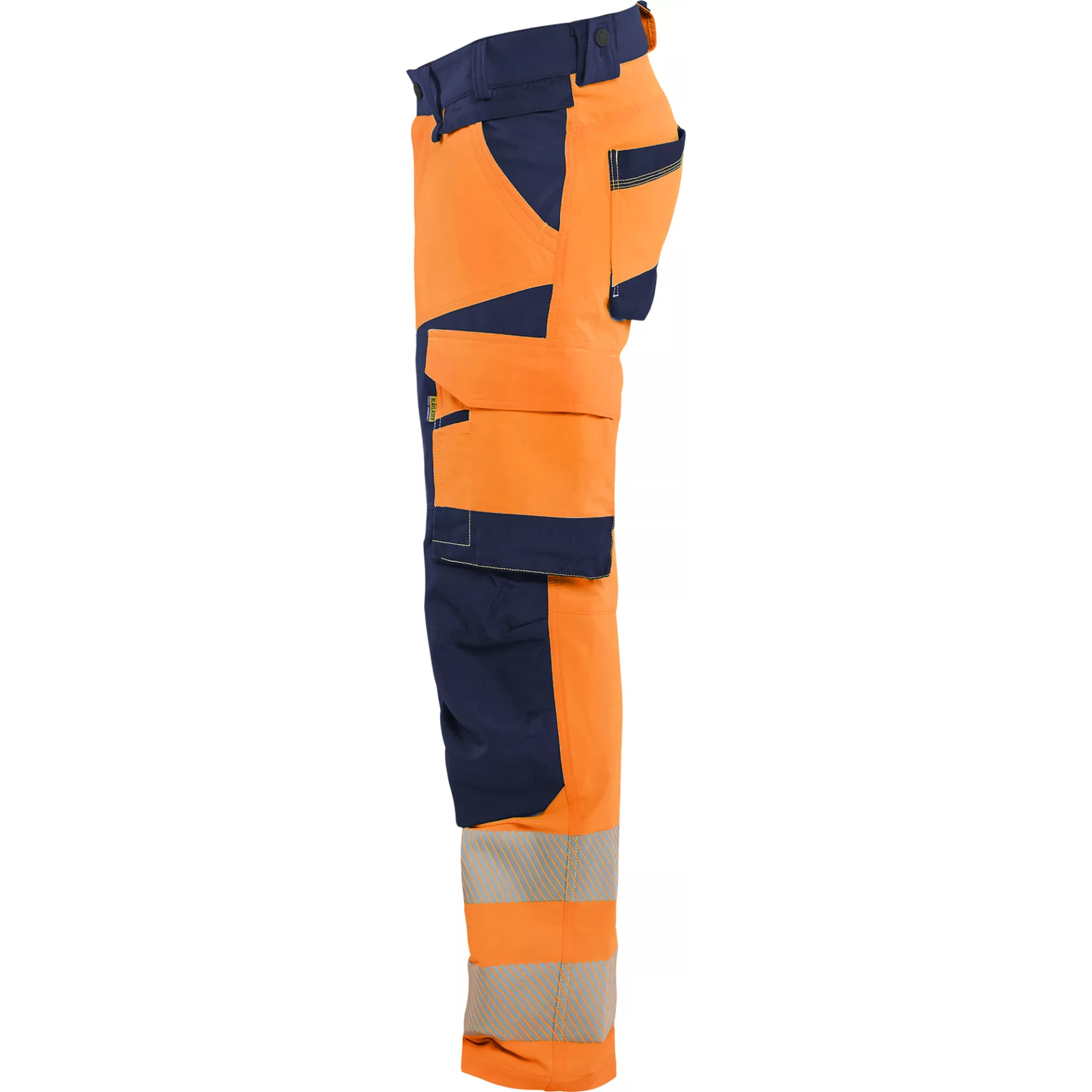 Blaklader 112416485389, Hi-Vis Work Trousers 4-Way Stretch, Hi-Vis Orange/Navy Blue, image 3