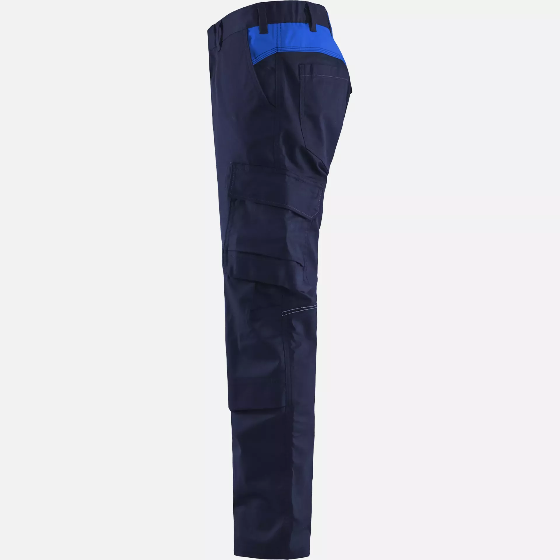 Blaklader 144818328985, Industry Stretch Work Trousers with Knee Pad Pockets, Navy Blue/Royal Blue, image 3