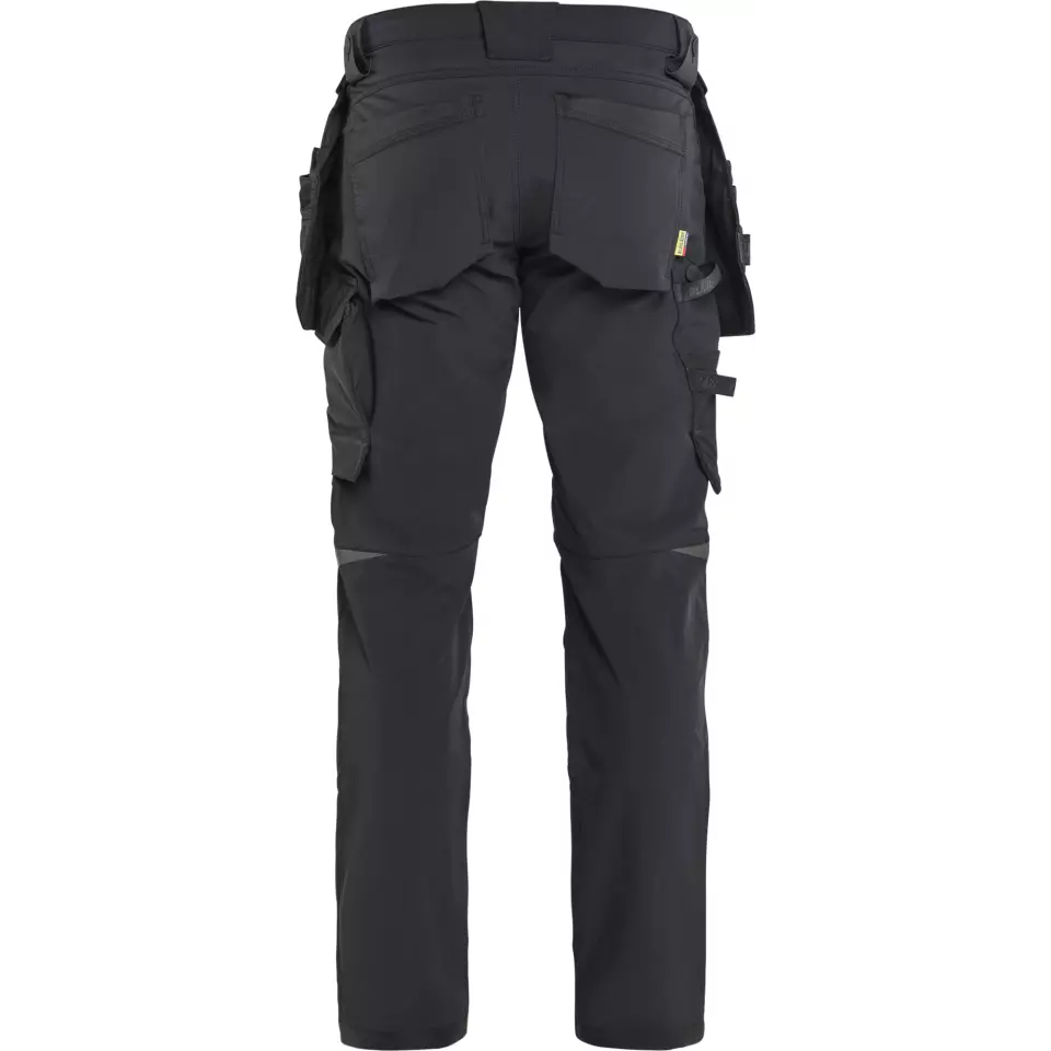 Blåkläder 172016459900, 4-Way Stretch Craftsman Work Trousers, Black, image 4, gallery thumbnail