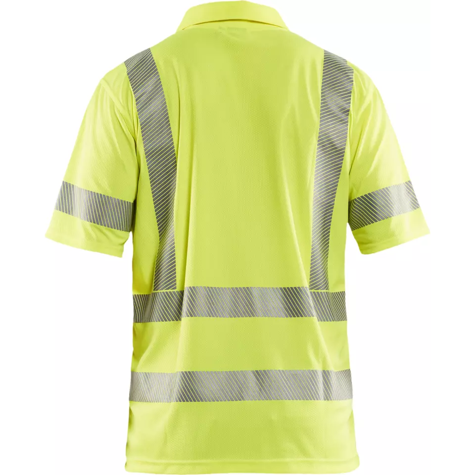 Blåkläder 342810133300, High Vis UV Protection Polo Shirt, Yellow, image 4, gallery thumbnail